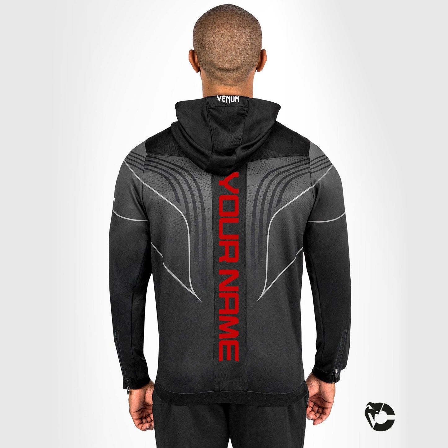 UFC Venum Personalized Authentic Fight Night 2.0 Kit by Venum Men's Walkout Hoodie - Black