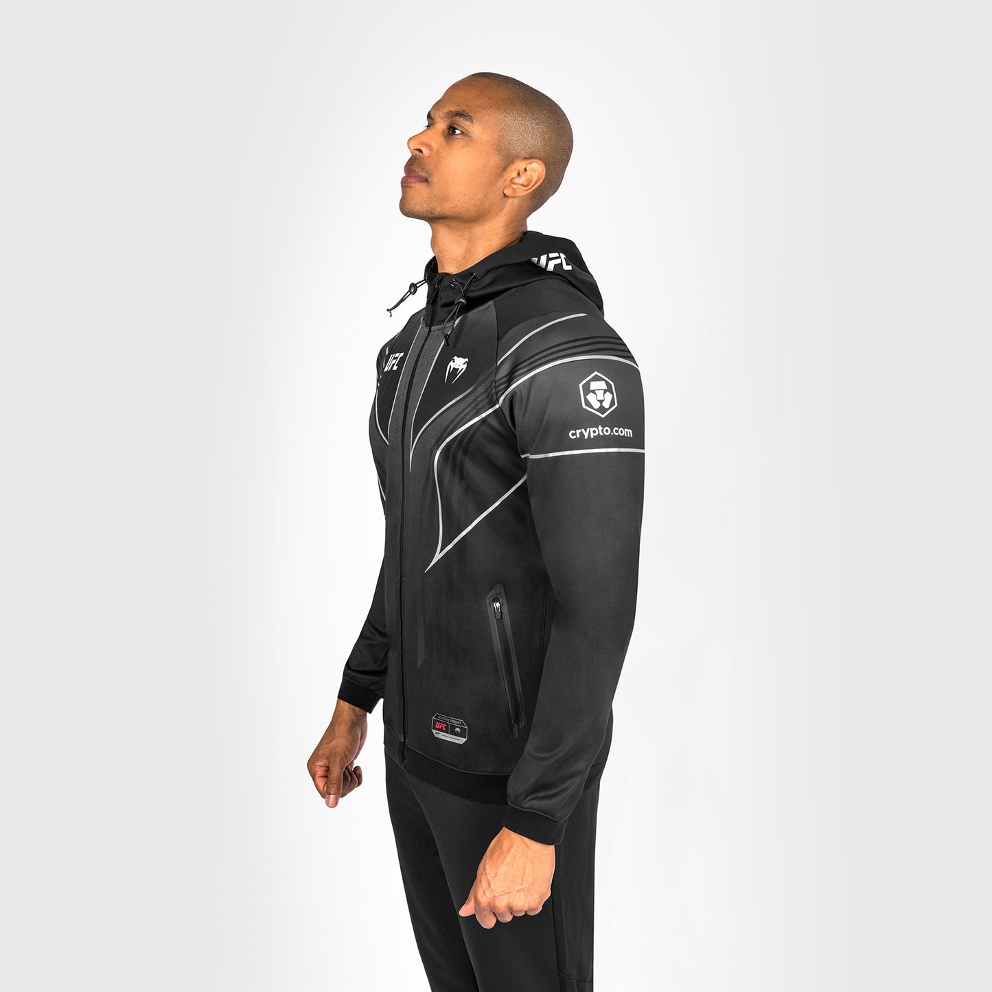 UFC Venum Personalized Authentic Fight Night 2.0 Kit by Venum Men's Walkout Hoodie - Black
