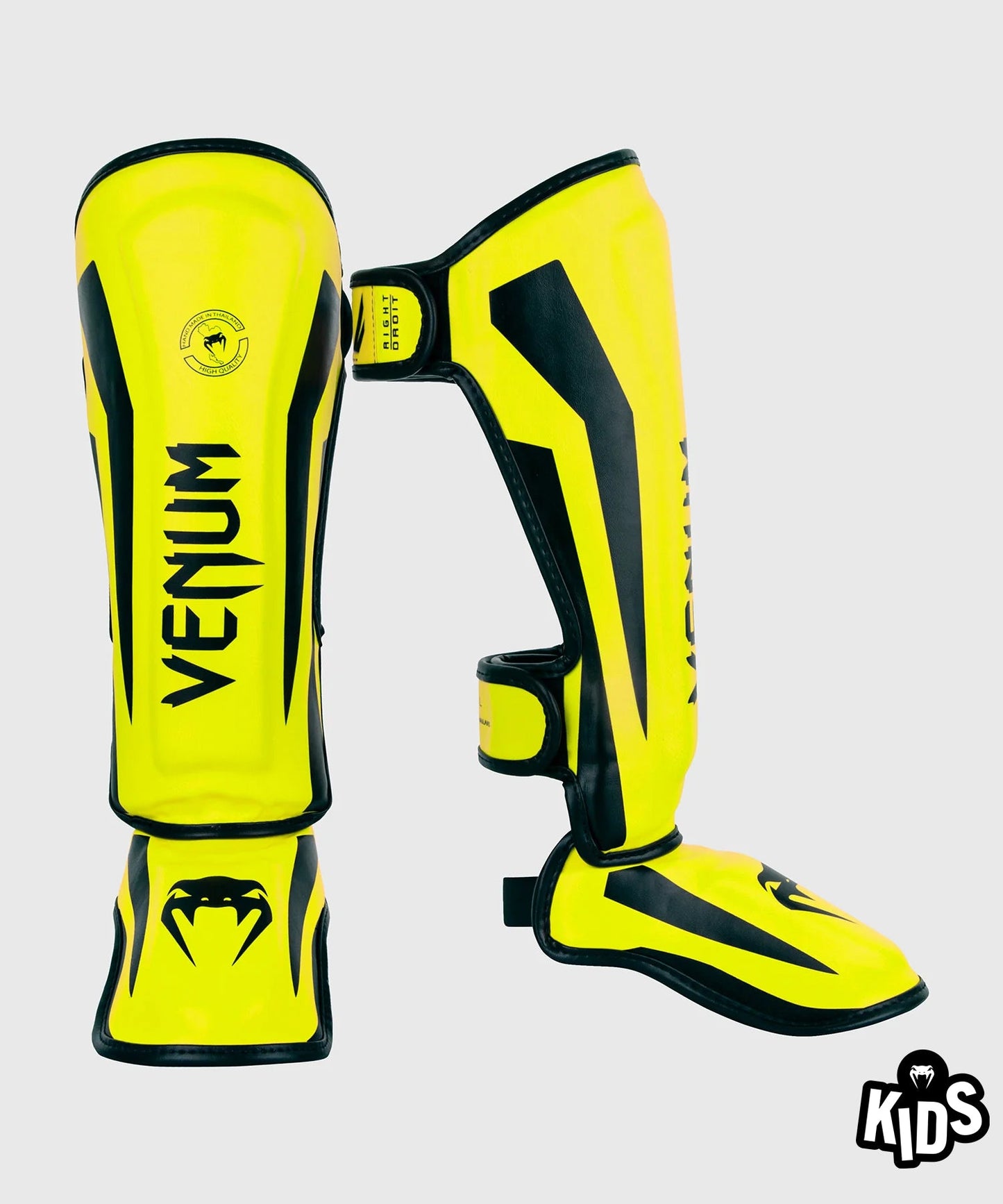 Venum Elite Shin Guards Kids - Exclusive - Neo Yellow