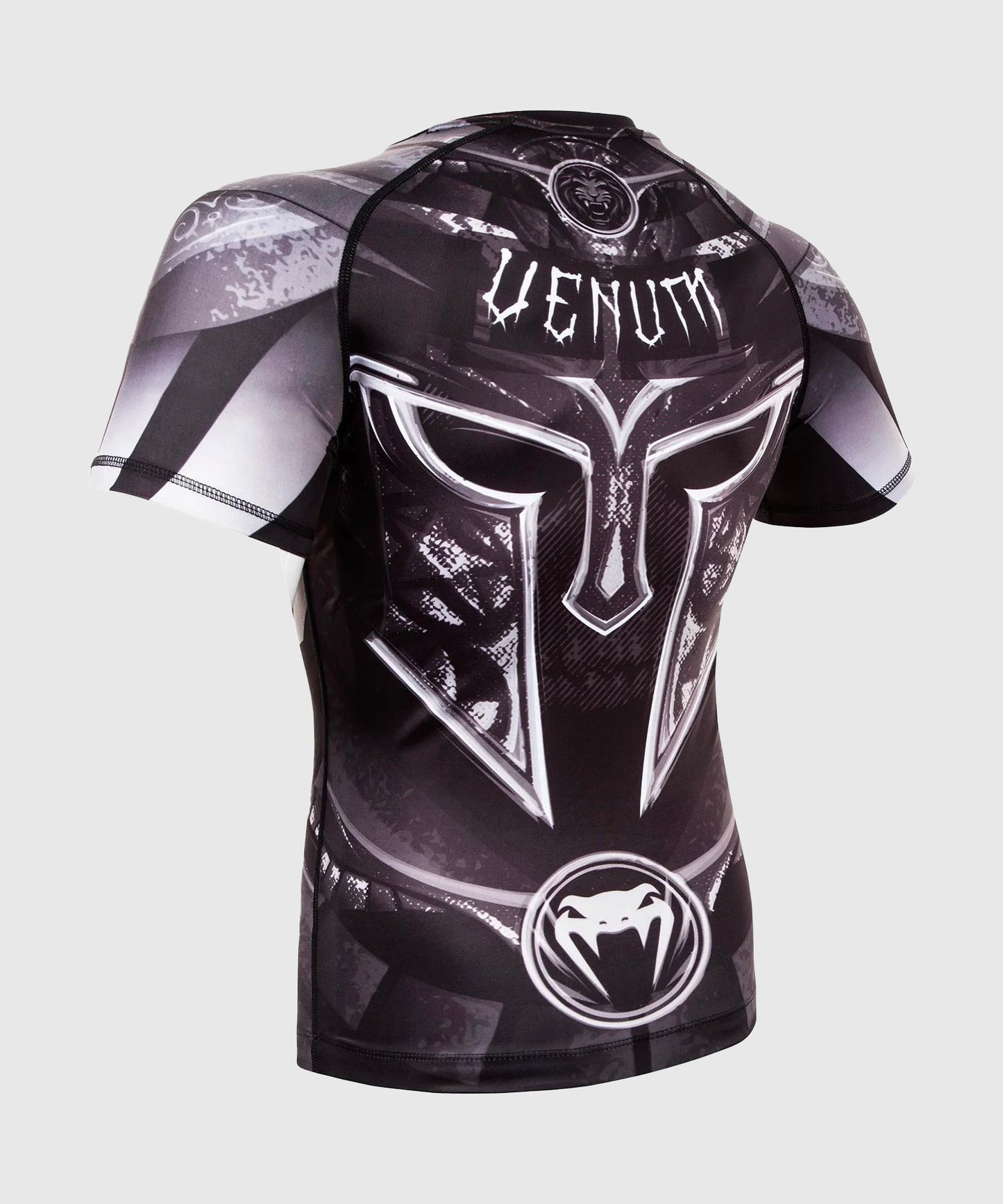 Venum Gladiator 3.0 Rashguard - Black/White - Short Sleeves