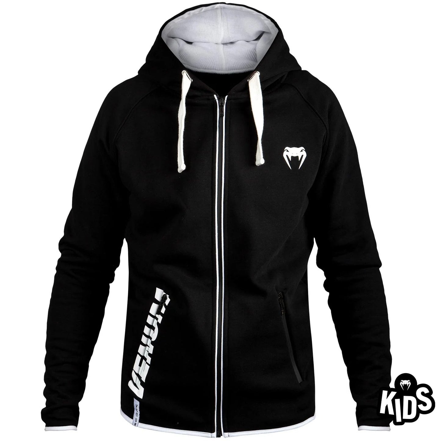 Venum Contender Kids Hoodie - Black/White - Exclusive