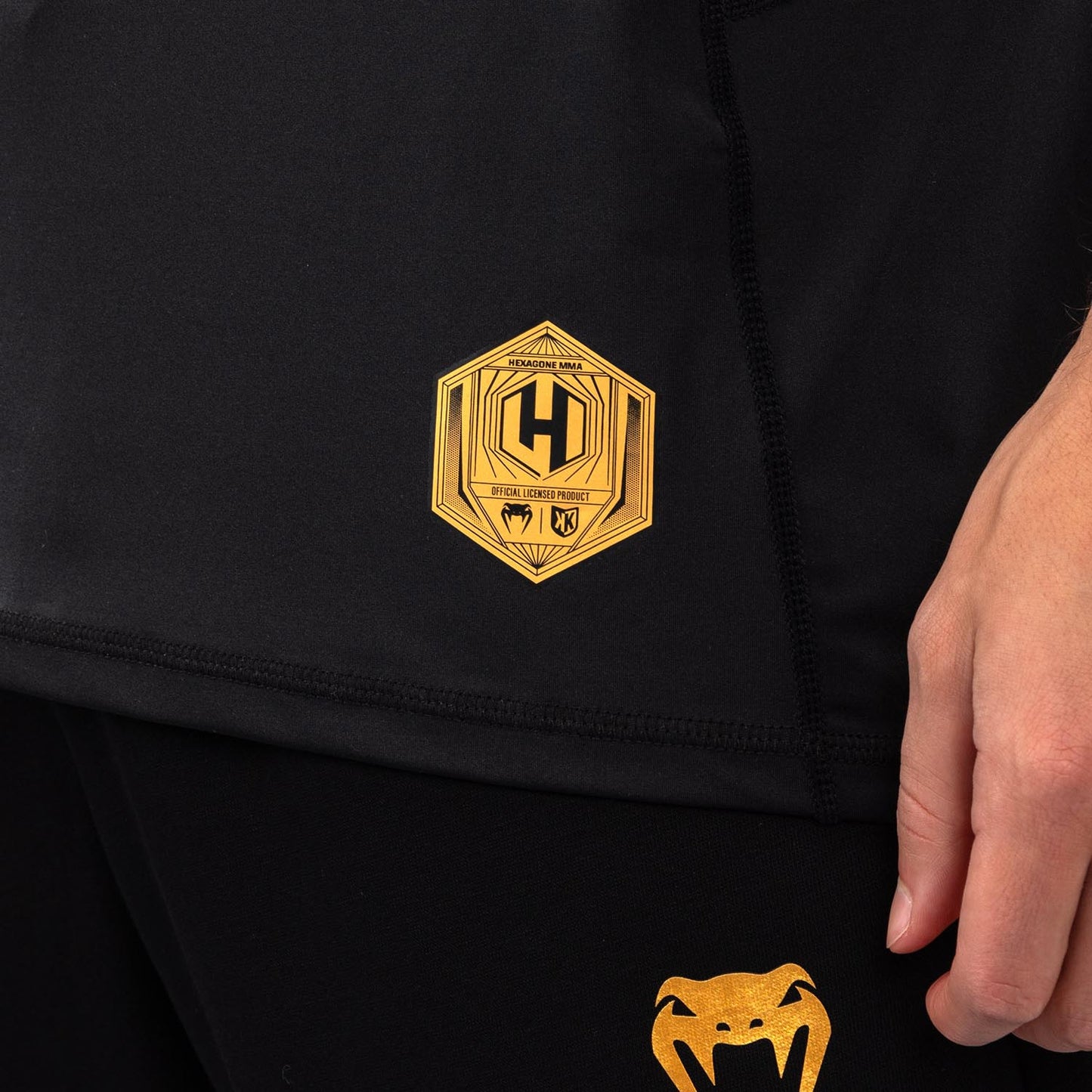 Foot Korner x Venum Hexagon MMA T-shirt - Black/Silver