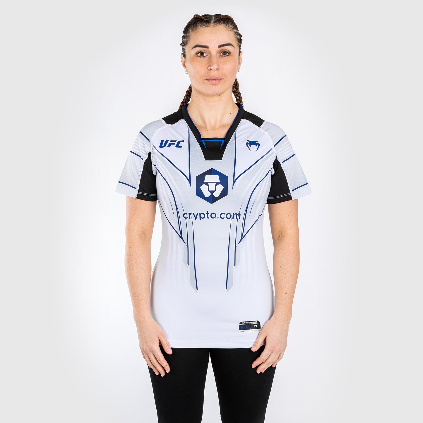 UFC Venum Authentic Fight Night 2.0 Kit by Venum Women's Walkout Jersey - Midnight Edition - Ice