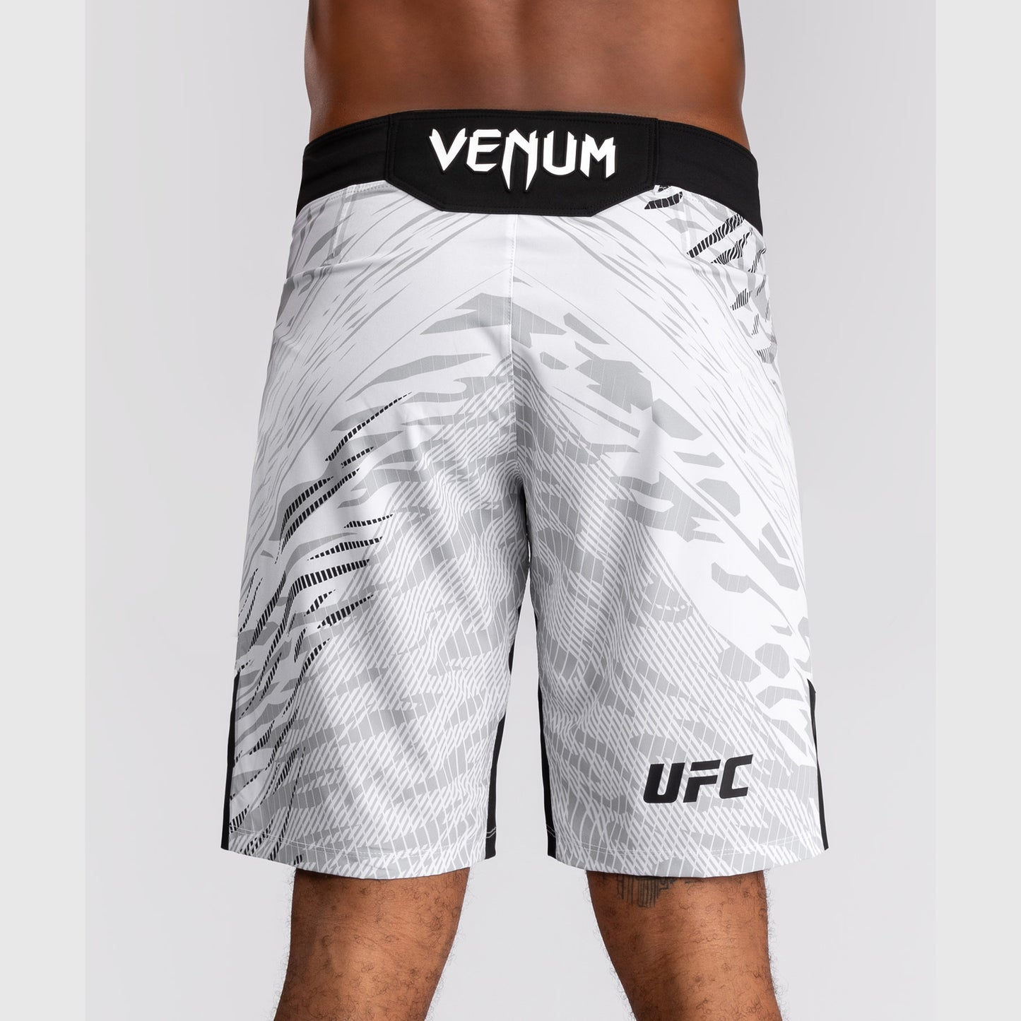 UFC Fusion by Venum Personalized Authentic Fight Night Men's Fight Short - Long Fit - White