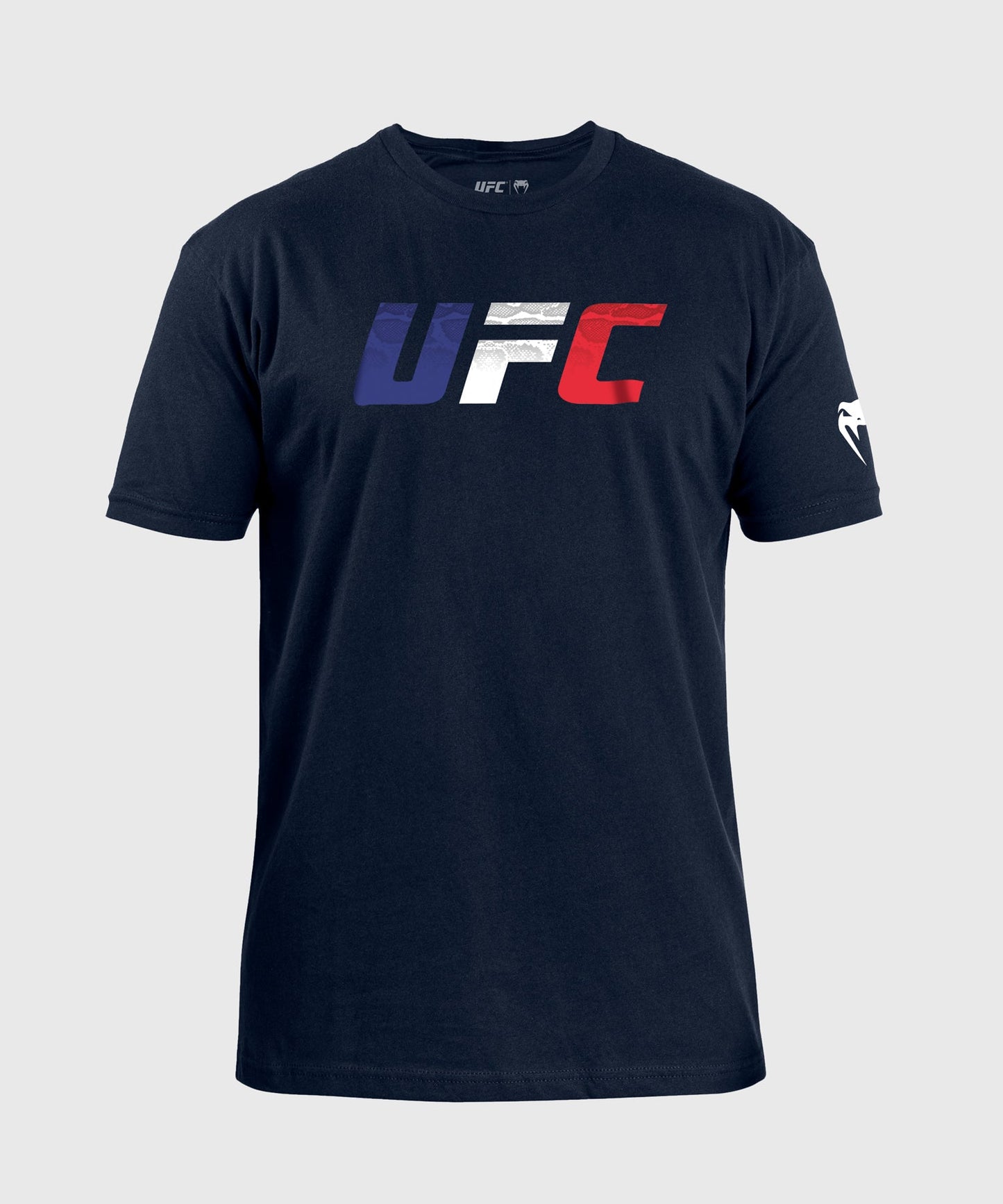 Men's UFC Unrivaled by Venum Navy Blue French Flag T-Shirt