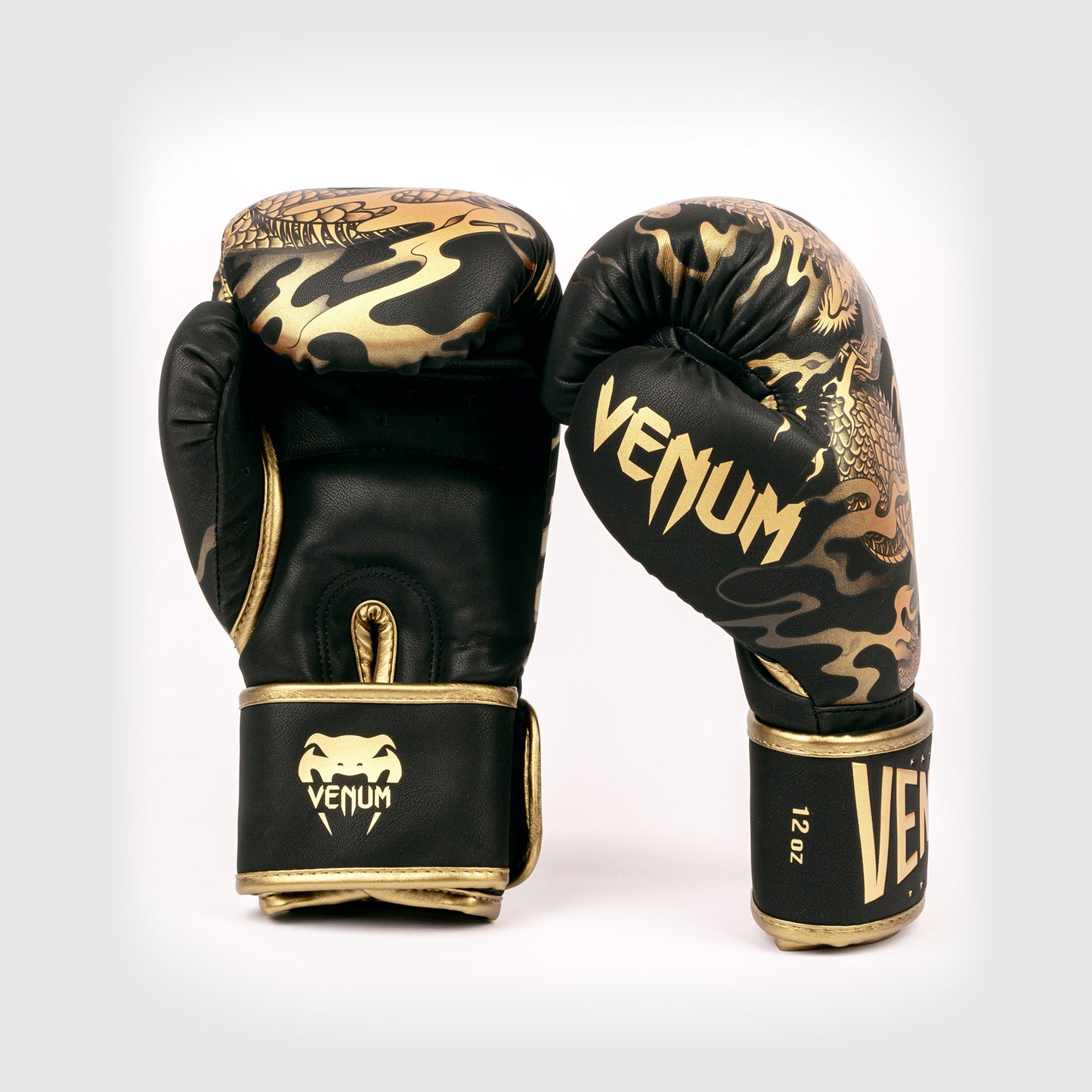 Venum Dragon's Flight Boxing Gloves - Black/Bronze