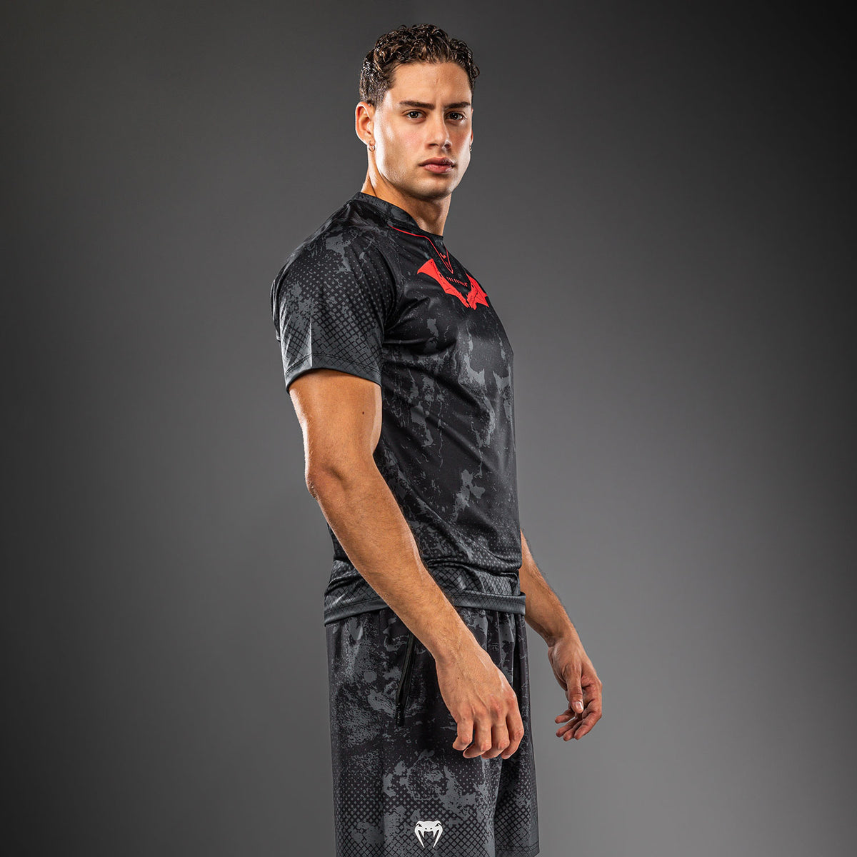 Venum x Batman Dry Tech T-Shirt - Black/Grey/Red