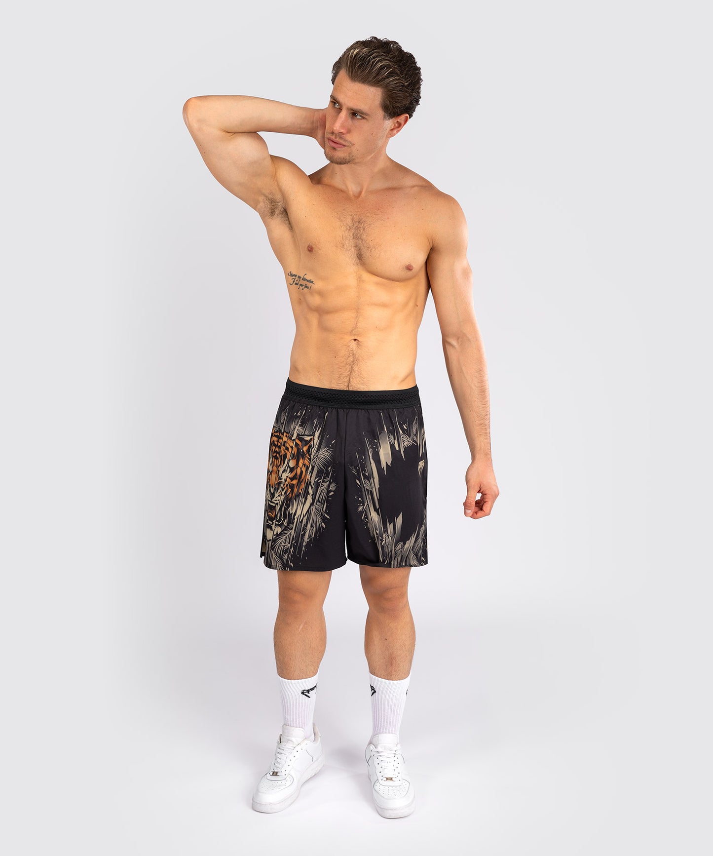 Venum Tiger Men's Training Shorts - Black/Neon Orange