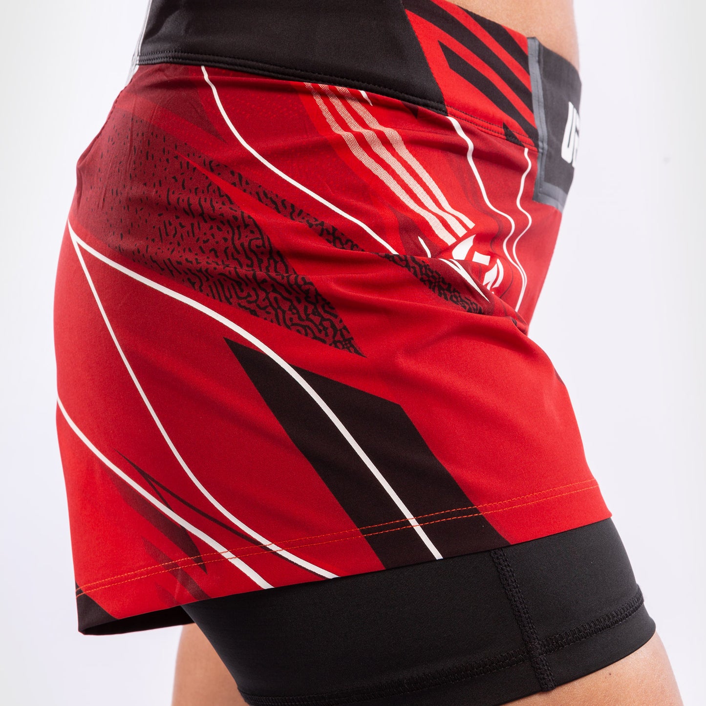 UFC Venum Authentic Fight Night Women's Shorts - Short Fit - Red