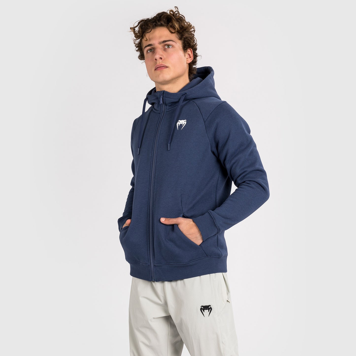 Venum Strikeland  Full Zip Hoodie - Navy Blue