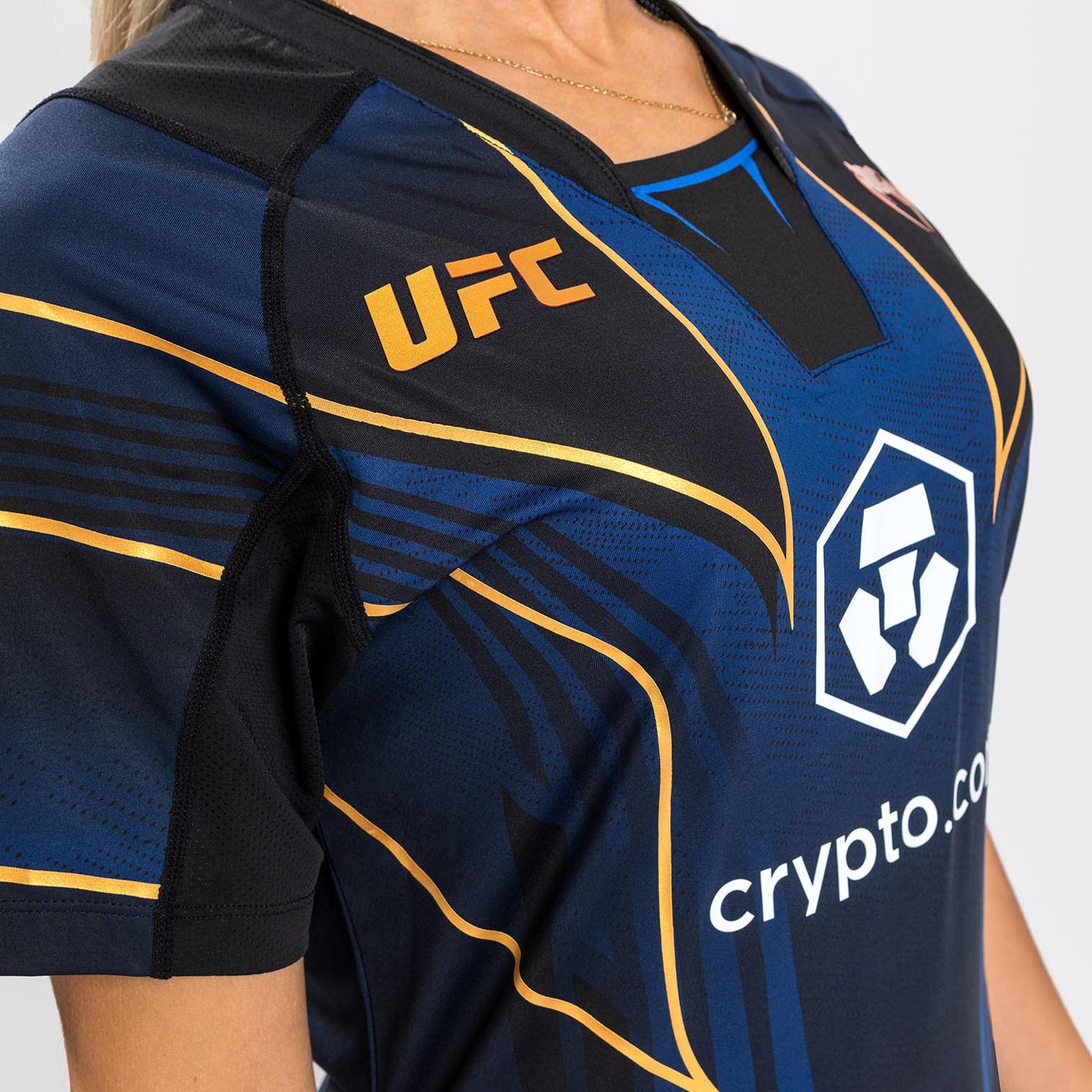 UFC Authentic Fight Night 2.0 Kit By Venum Women's Walkout Jersey - Midnight Edition - Champion