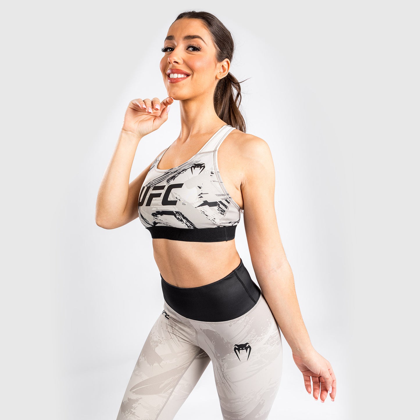 UFC Venum Authentic Fight Week Women’s 2.0 Sport Bra - Sand/Black