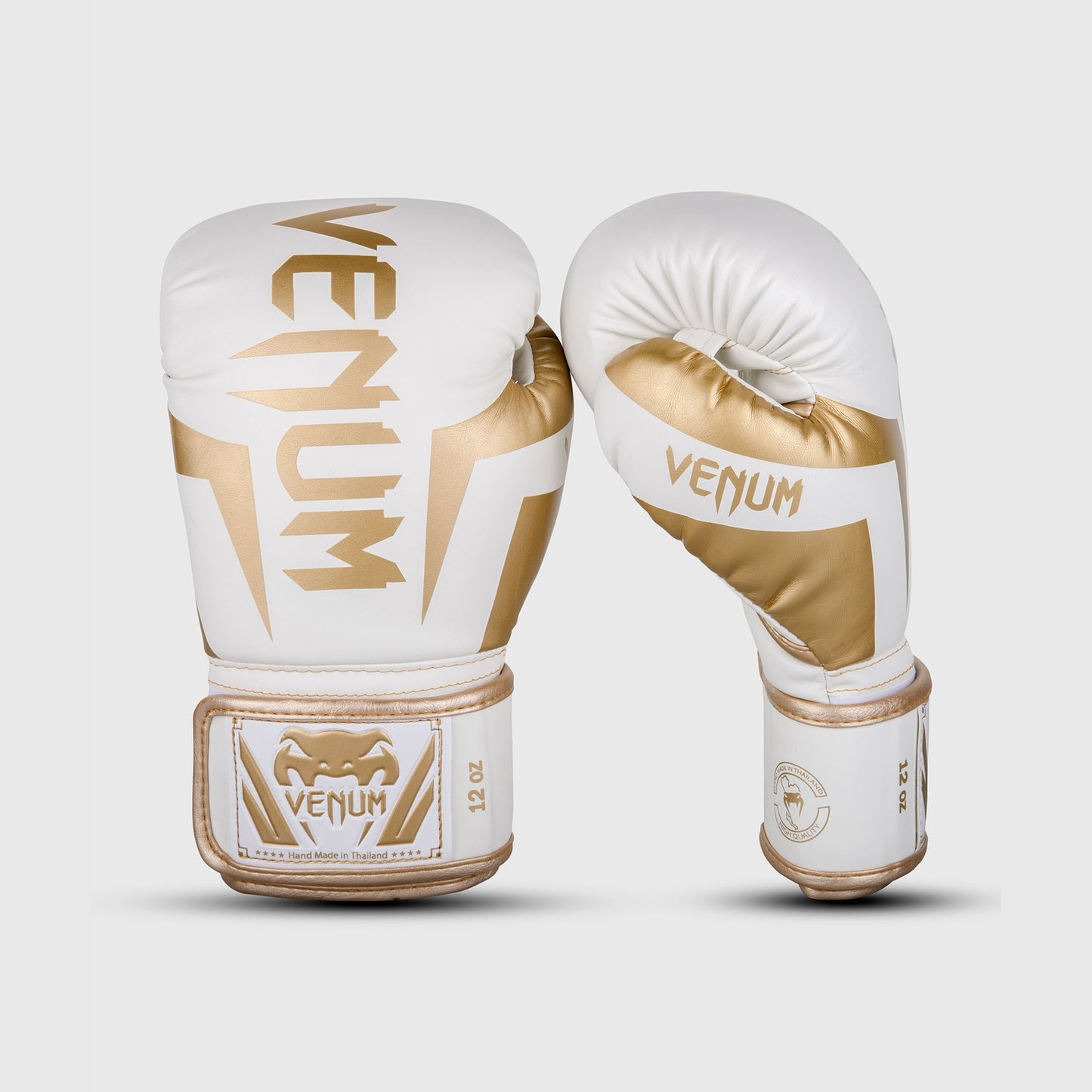 Venum Elite Boxing Gloves - White/Gold
