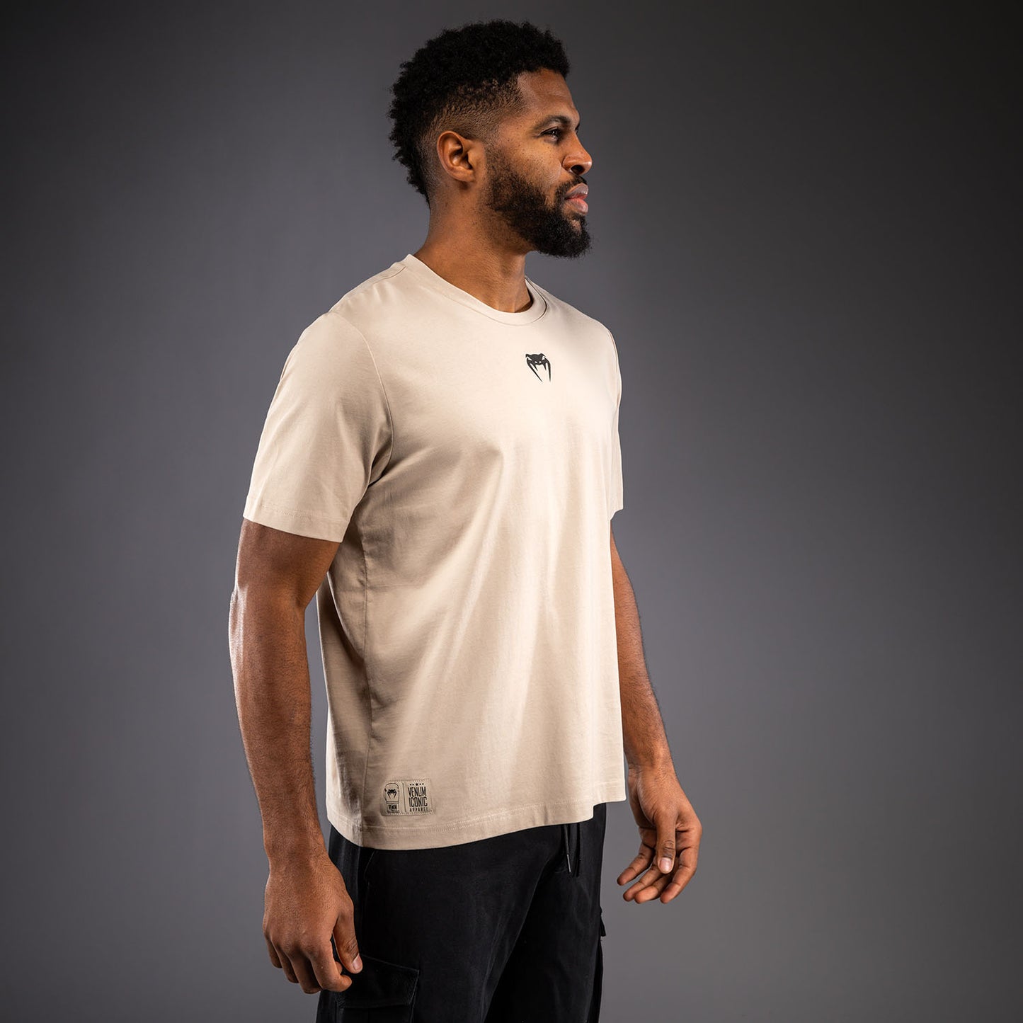 Venum Fight Icon Cotton T-Shirt - Beige