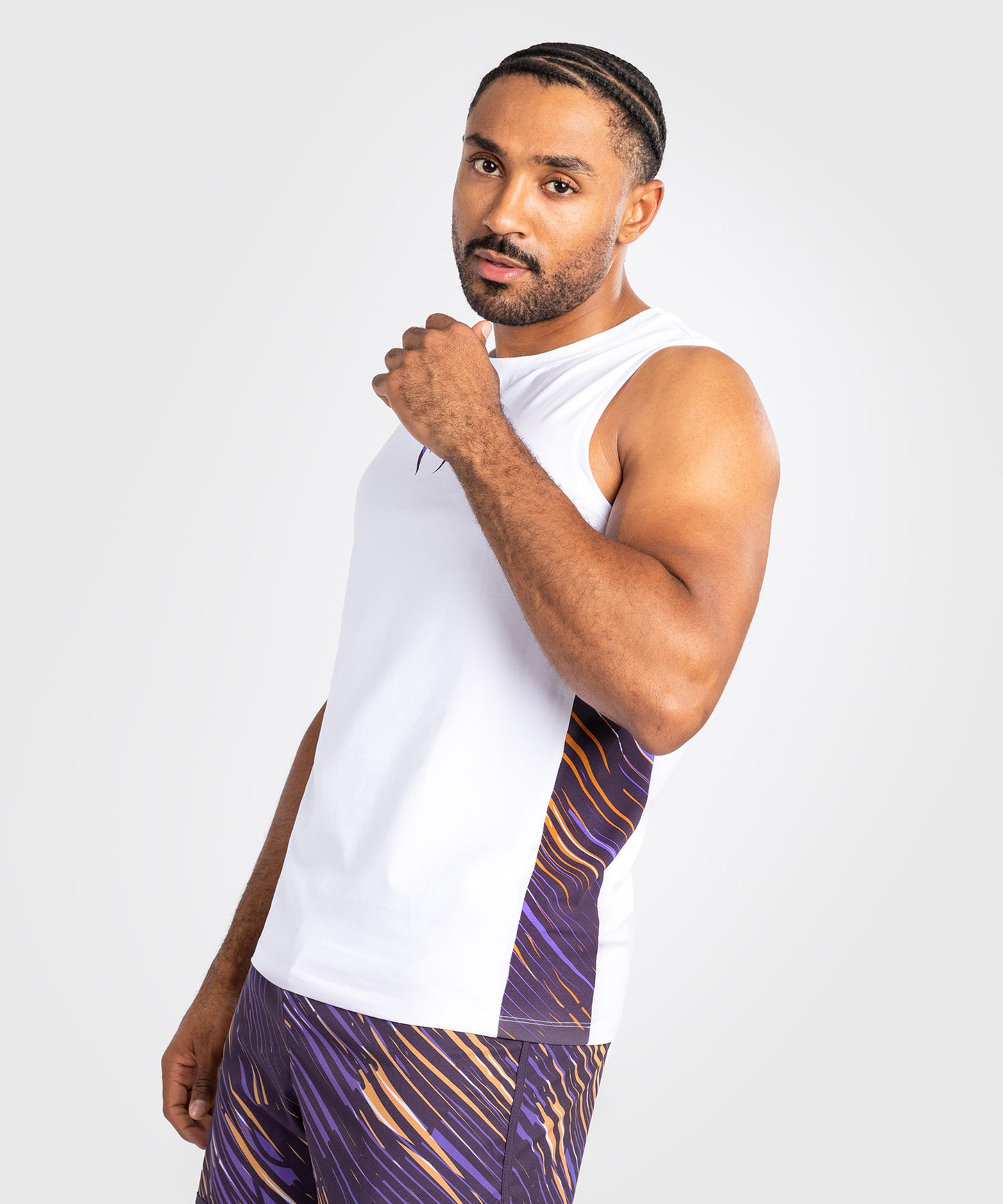 Venum Rapid Men’s Tank Top - White/Deep Purple