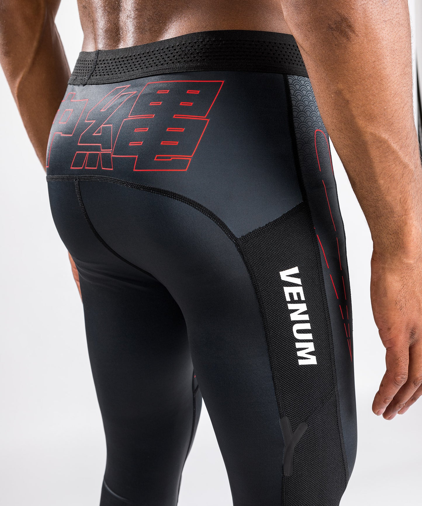 Venum Okinawa 3.0 Compression Tights   - Black/Red