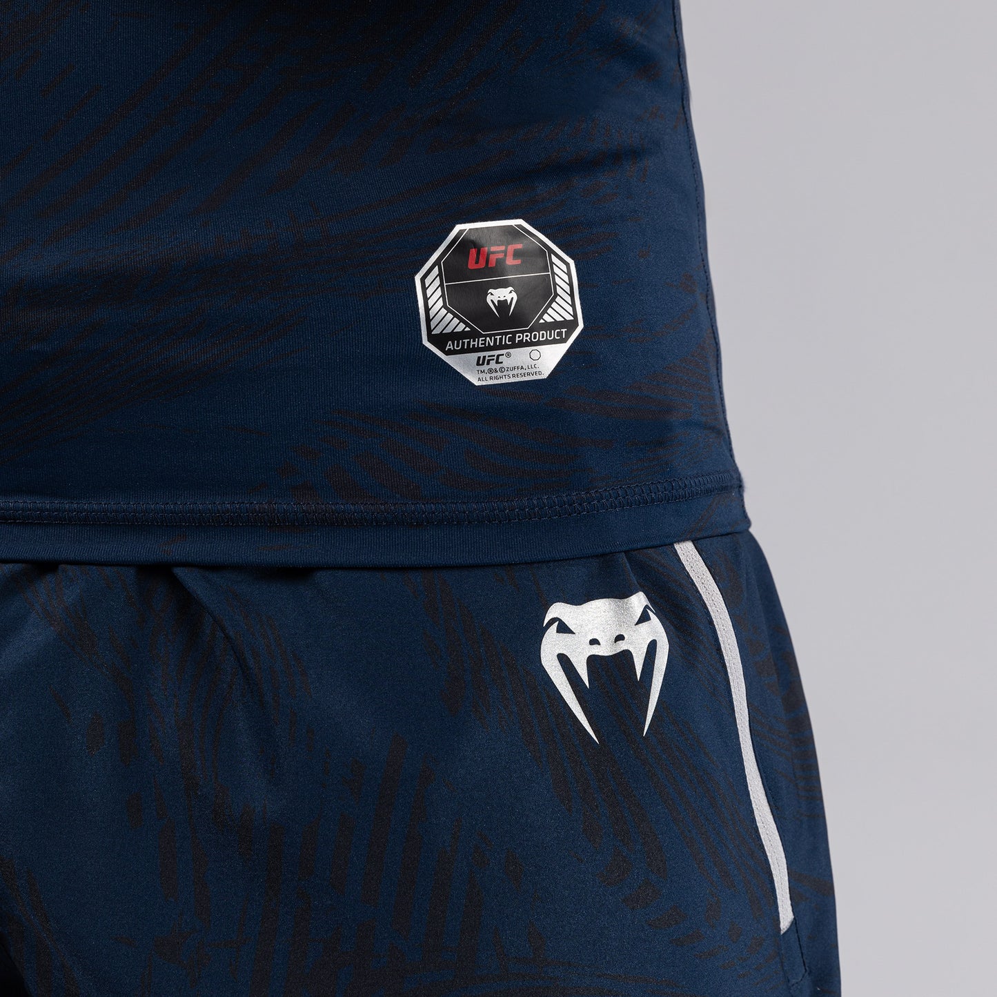 UFC Fusion by Venum Fight Week Men’s Performance Short Sleeve Rashguard - Oceanic Blue