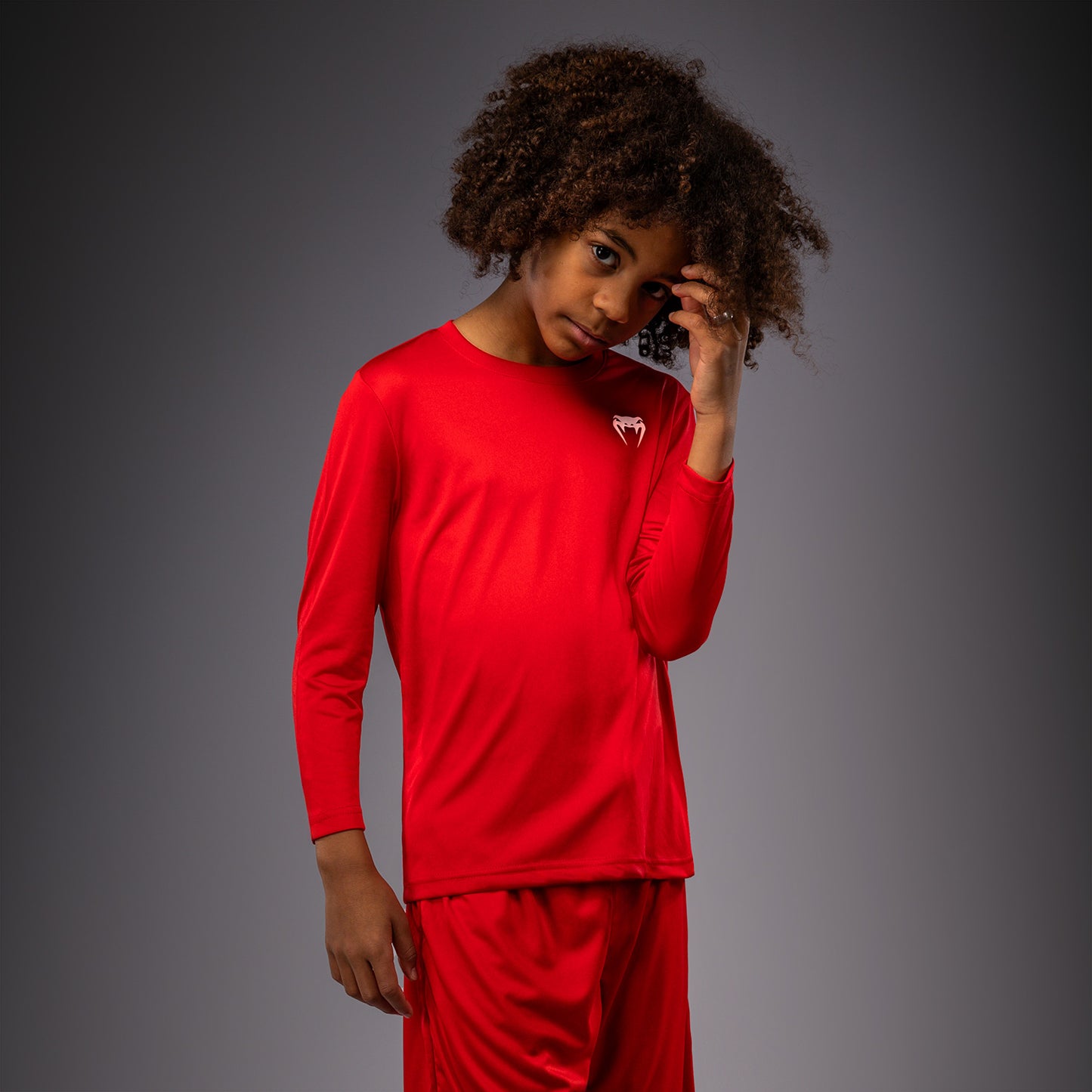 Venum Lineup Youth Performance Long Sleeve T-Shirt - Red/White
