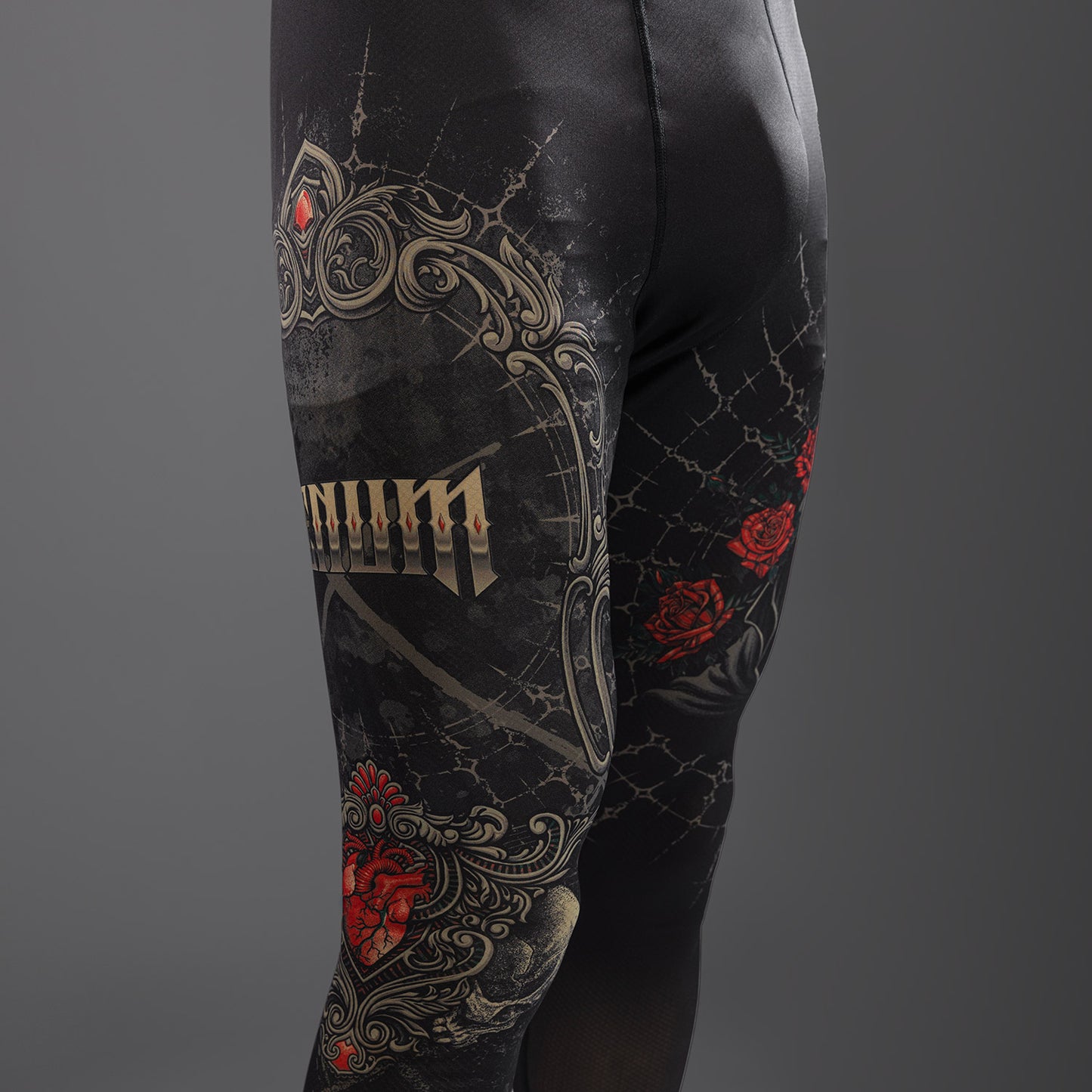 Venum Santa Muerte 5.0 Men’s Spats - Deep Black/Gold