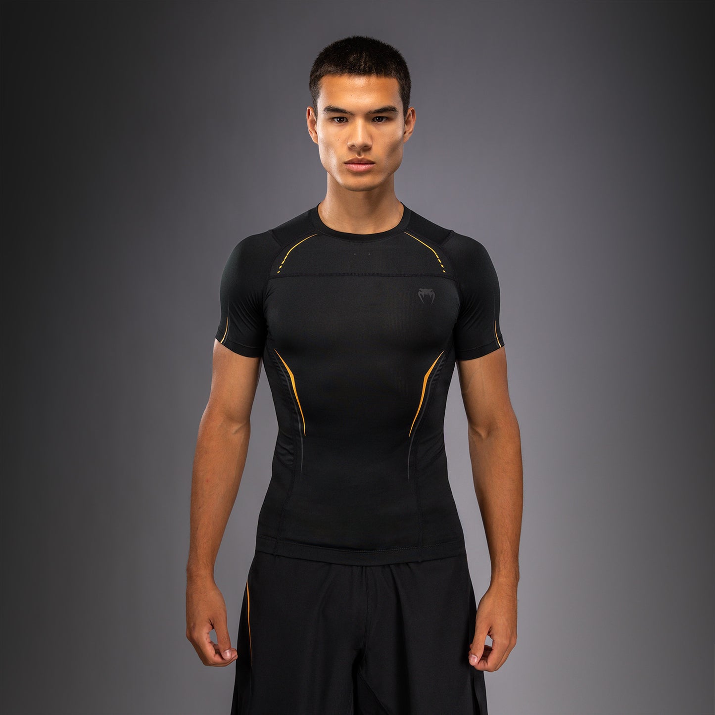 Venum G-Core Short Sleeve Rashguard - Black/Gold