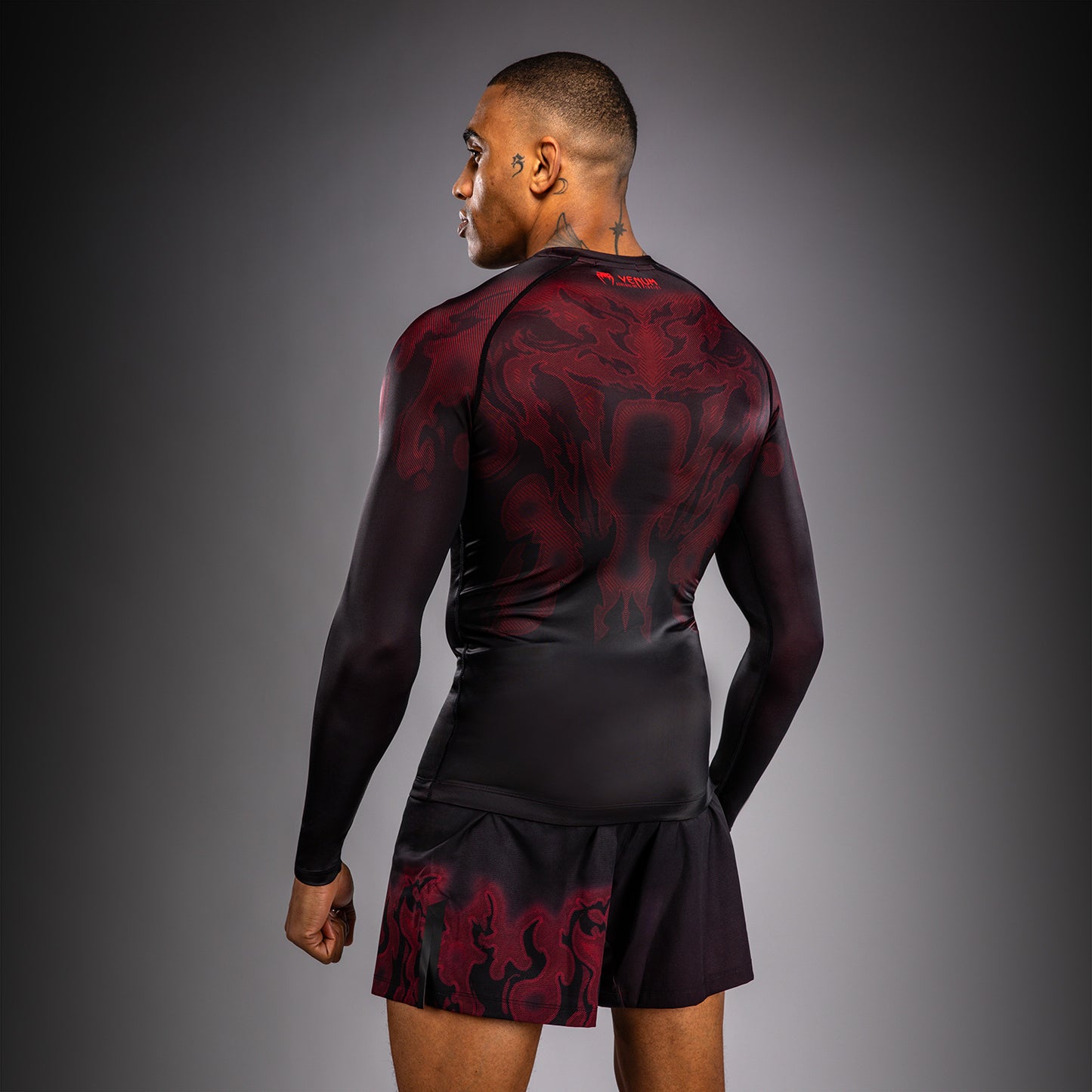 Venum Spectre Long Sleeve Rashguard - Black/Red