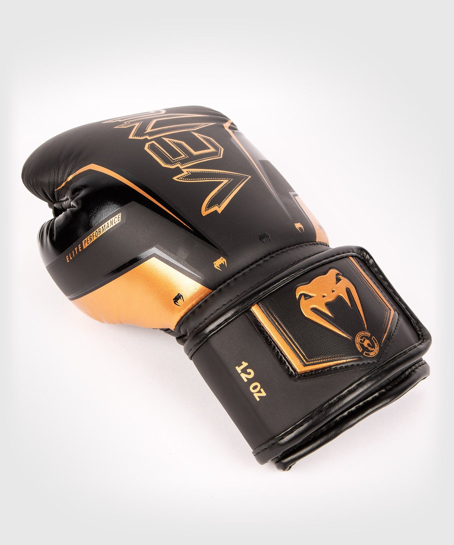 Venum Elite Evo Boxing Gloves - Black/Bronze