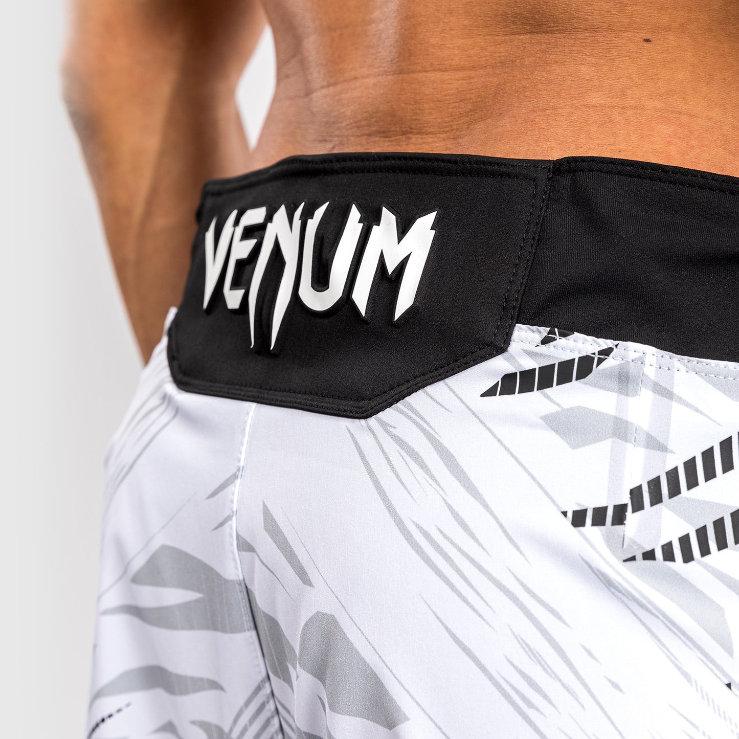 UFC Fusion by Venum Personalized Authentic Fight Night Men's Fight Short - Short Fit - White