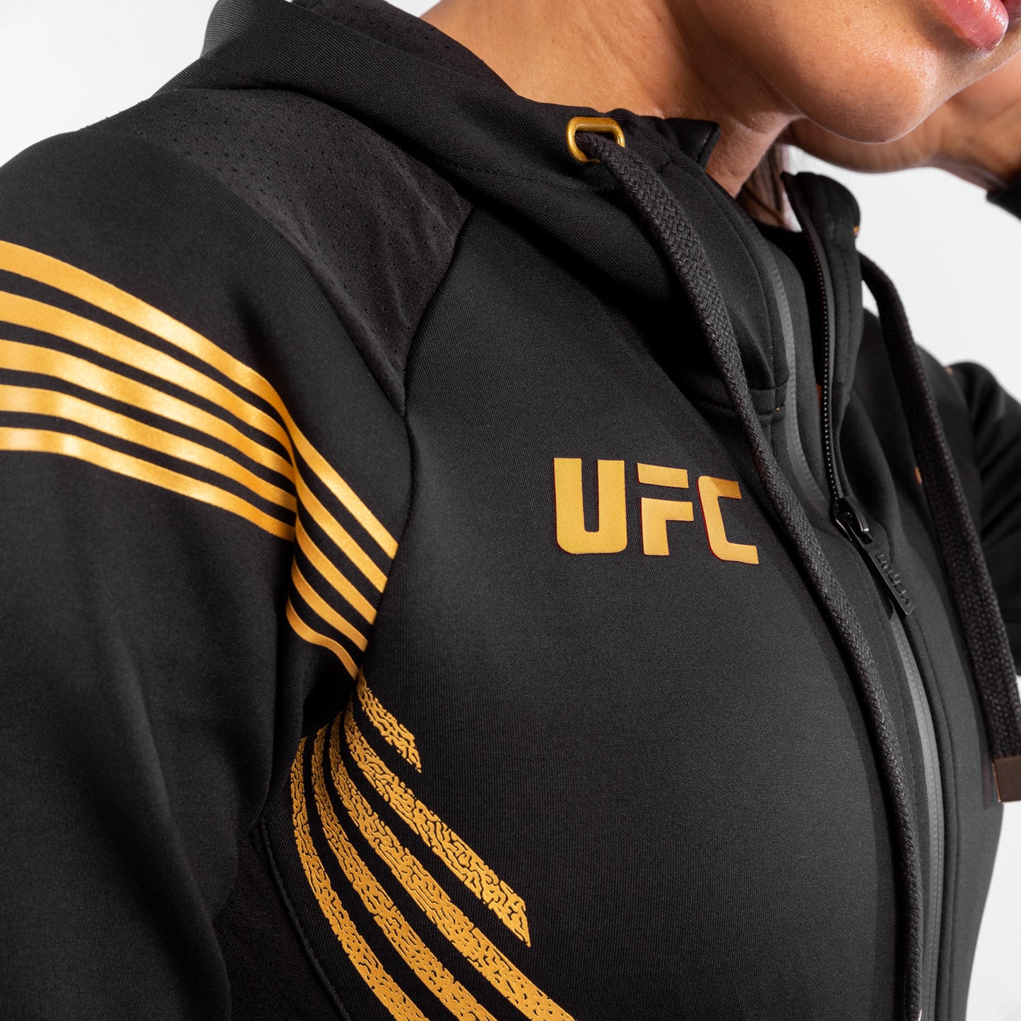 UFC Venum Personalized Authentic Fight Night Women's Walkout Hoodie - Champion