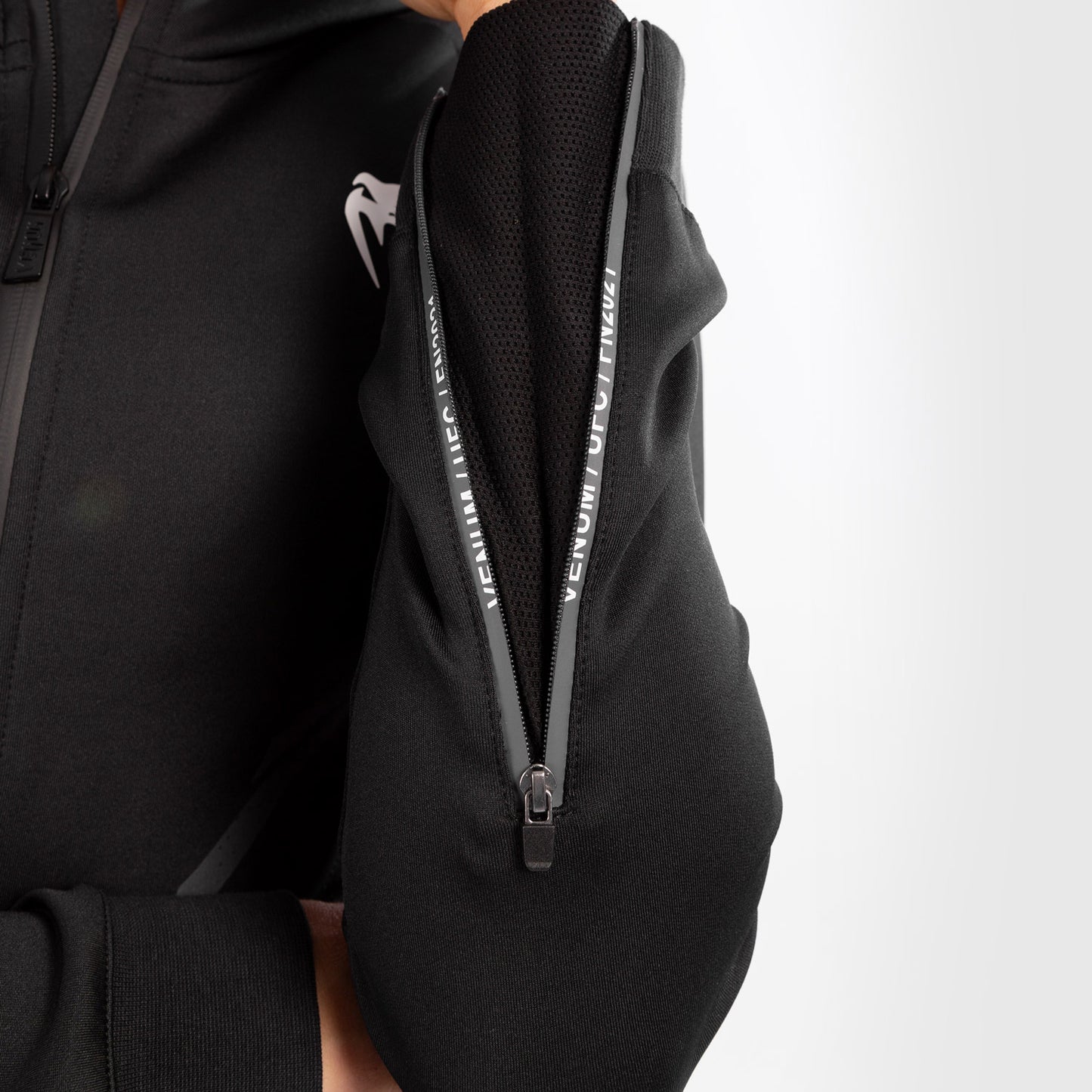 UFC Venum Authentic Fight Night Women's Walkout Hoodie - Black