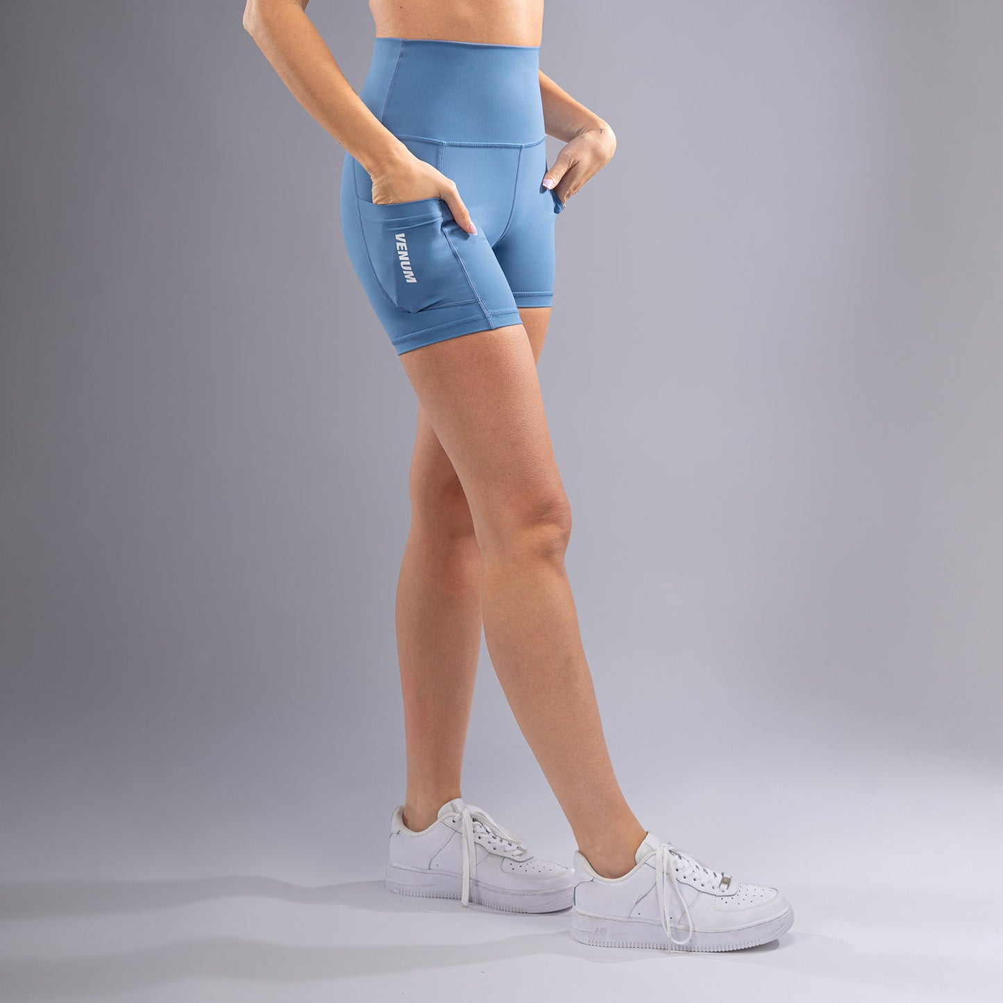 Venum Essential Women's Bike Shorts - Storm Blue