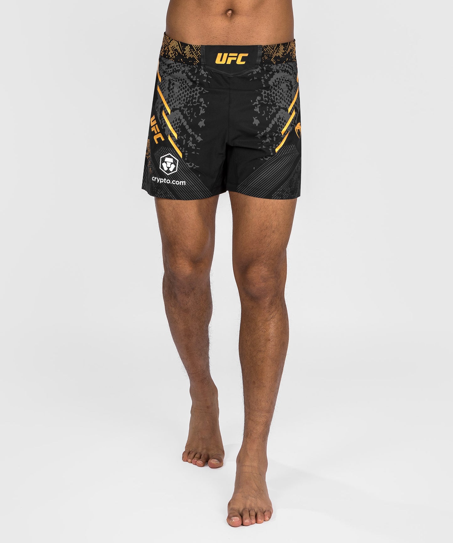 UFC Adrenaline by Venum Personalized Authentic Fight Night Men's Fight Short - Short Fit - Black/Gold