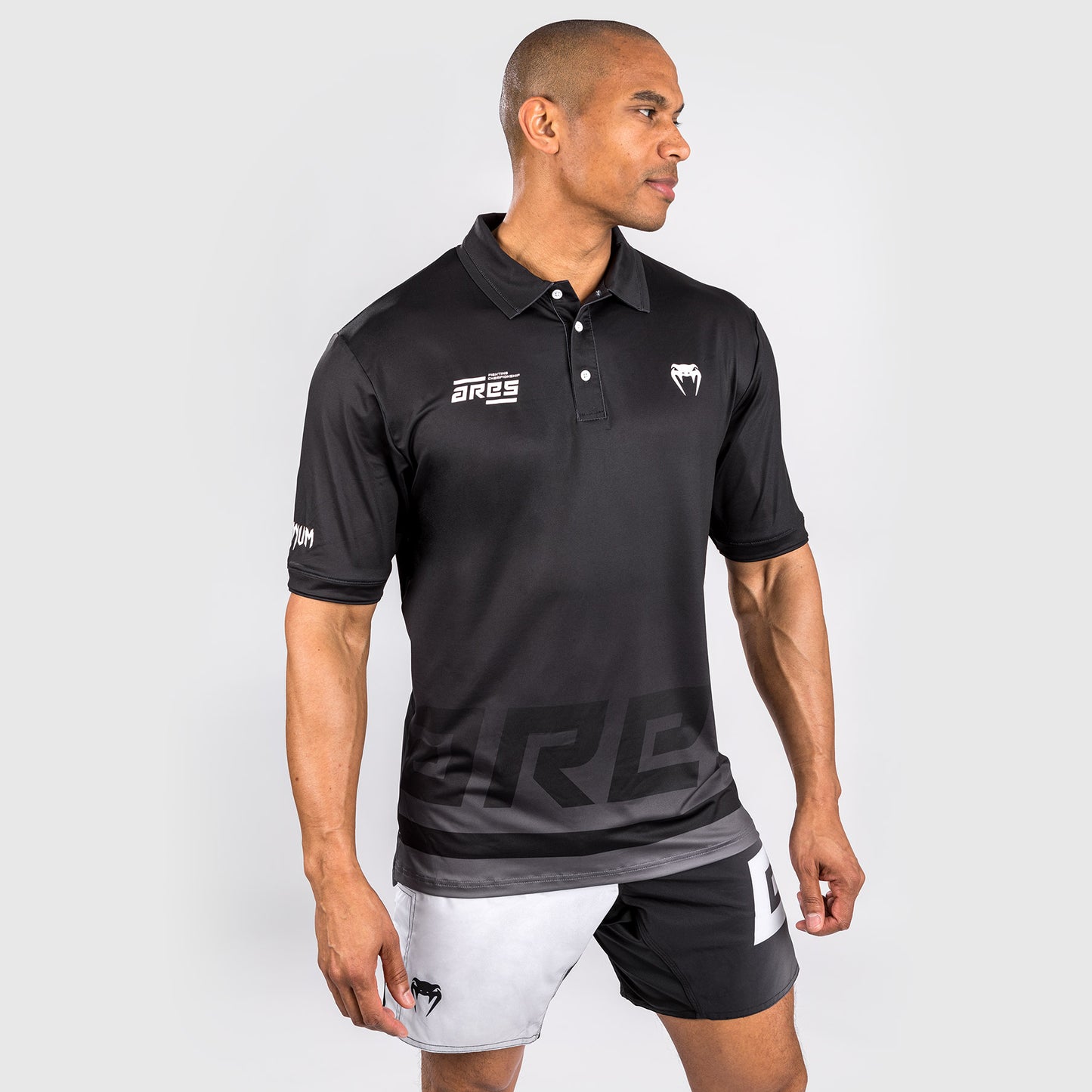 Venum x Ares Dry Tech Polo Shirt - Black