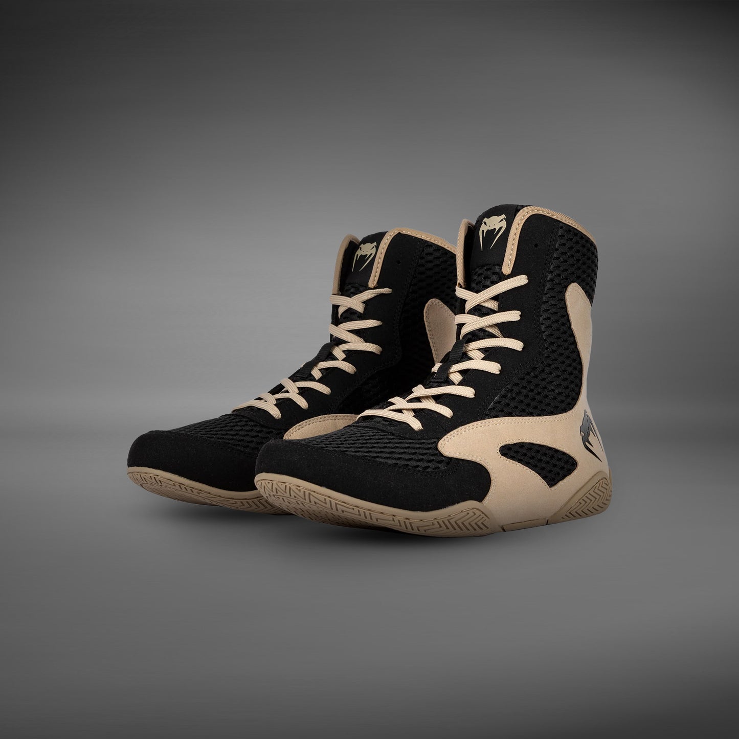 Venum Contender Boxing Shoes - Black/Sand