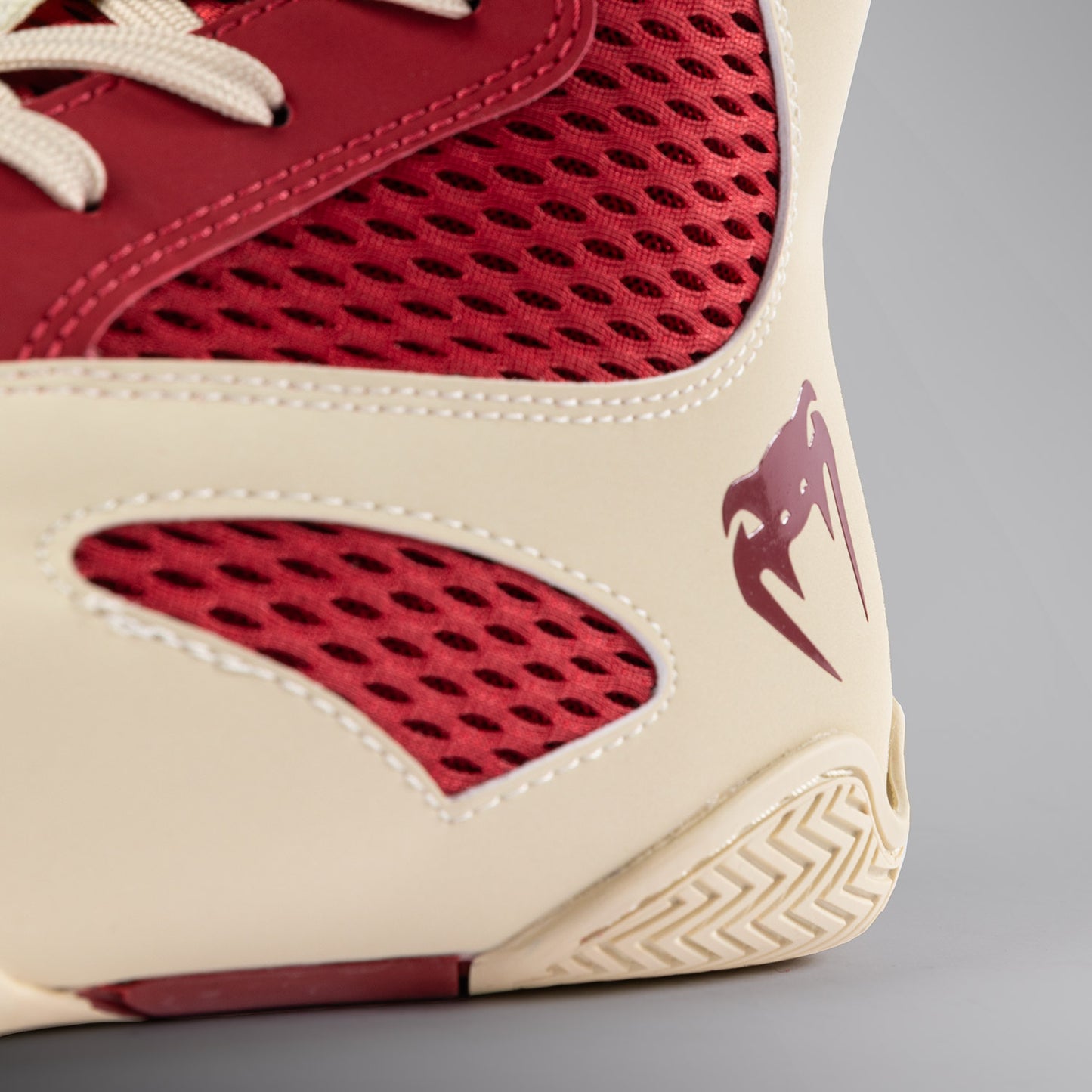 Venum Contender Boxing Shoes - Ruby Red/ Ivory