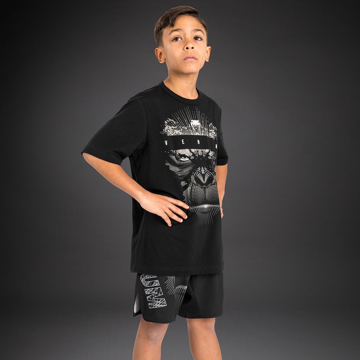 Venum Gorilla Jungle T-Shirt for Kids  - Black/White