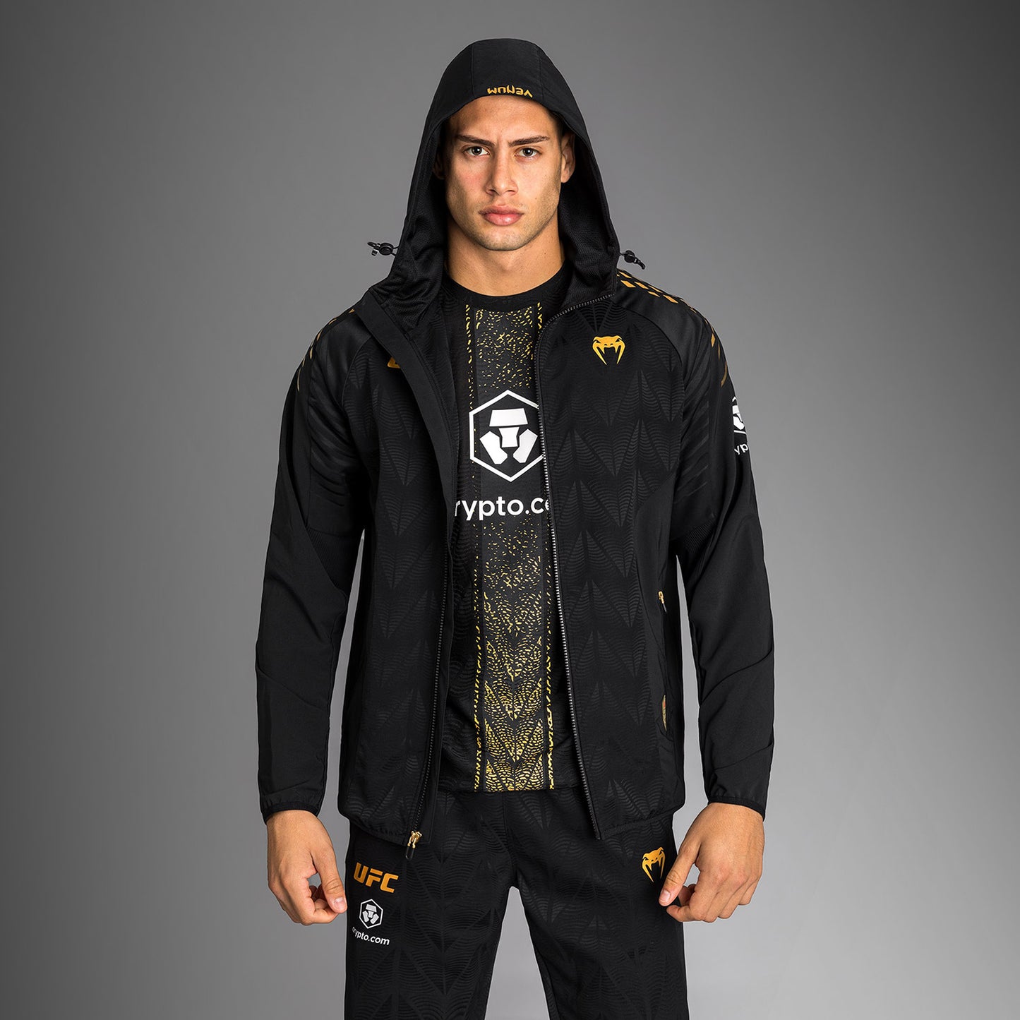 Men’s UFC Zenith by Venum Champion Authentic Fight Night Walkout Hoodie Personalized