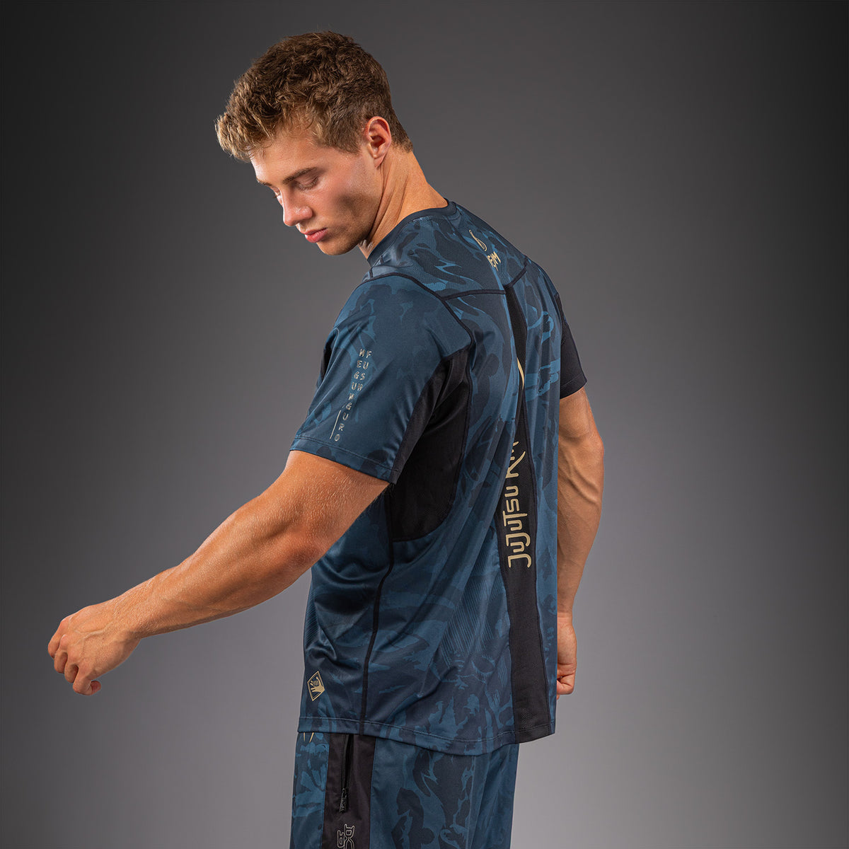 Jujutsu Kaisen x Venum Fushiguro Dry-Tech T-Shirt - Ocean Blue