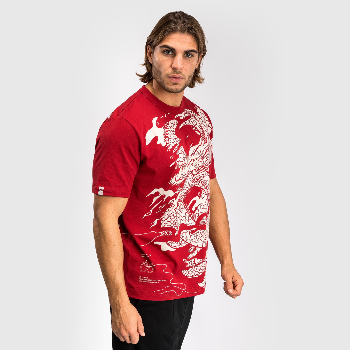 Venum Dragon’s Flight Men’s T-Shirt - Cherry Red/Cream White