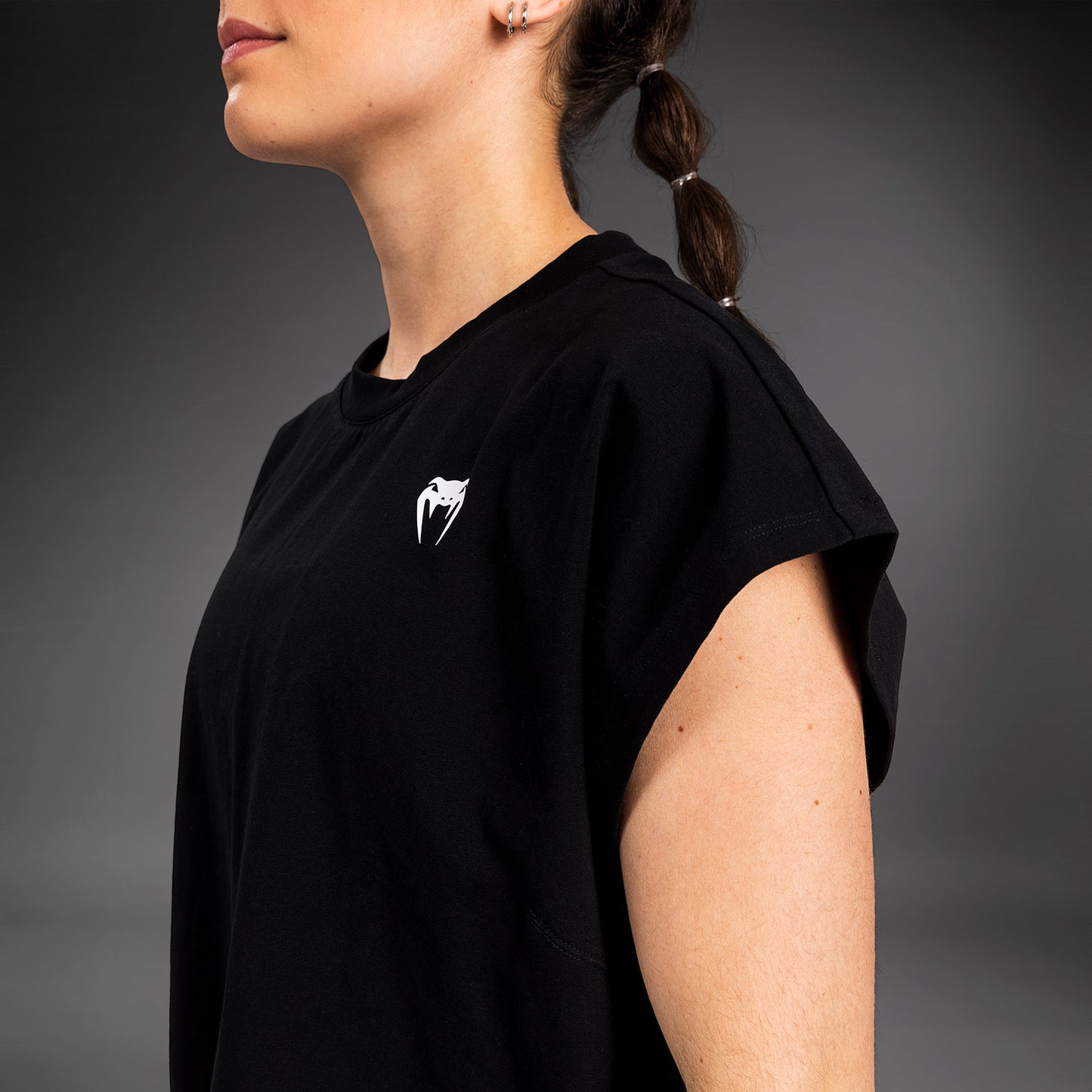 Venum Abyss T-shirt Cropped - Deep Black
