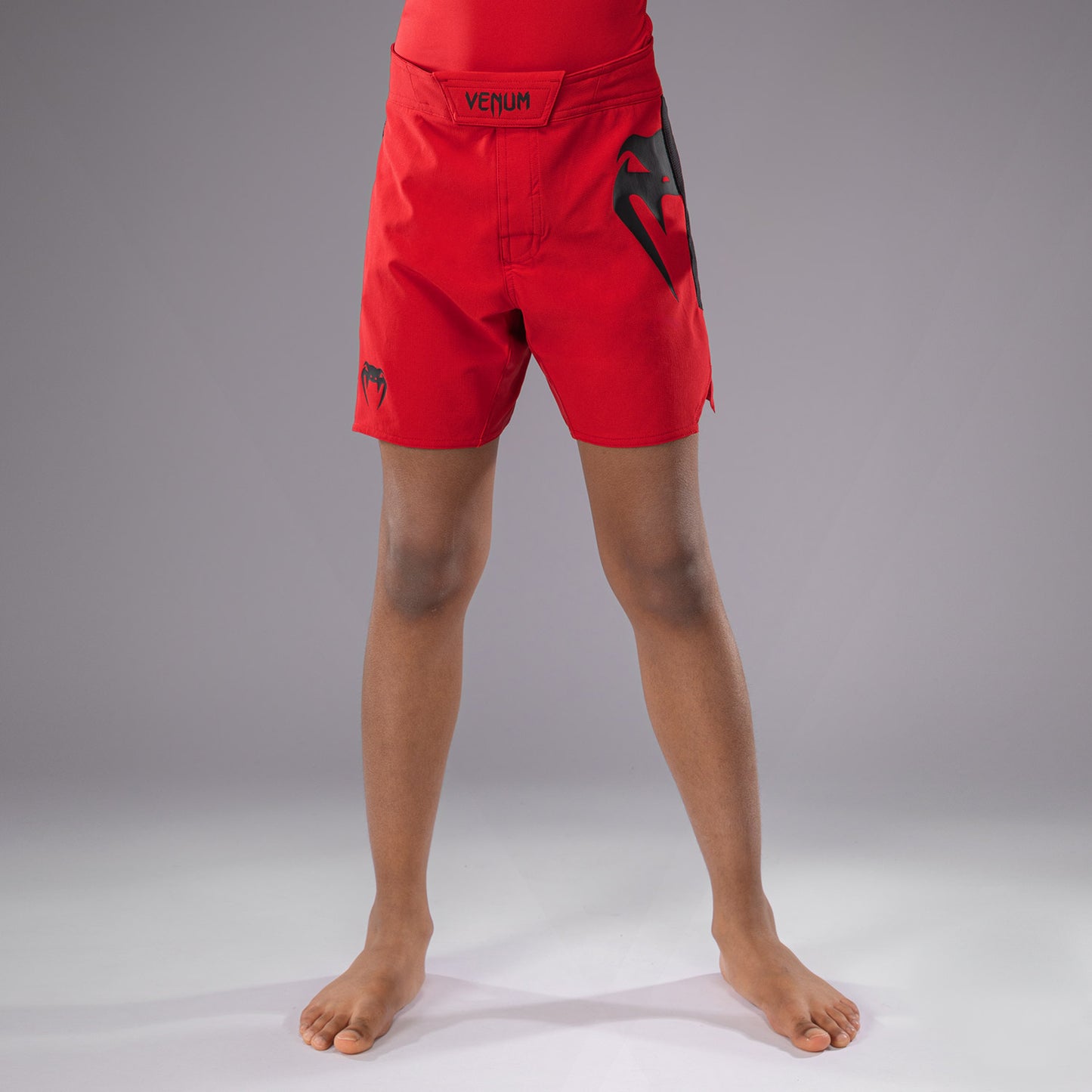Venum Light Kids Fight Shorts - Cherry Red