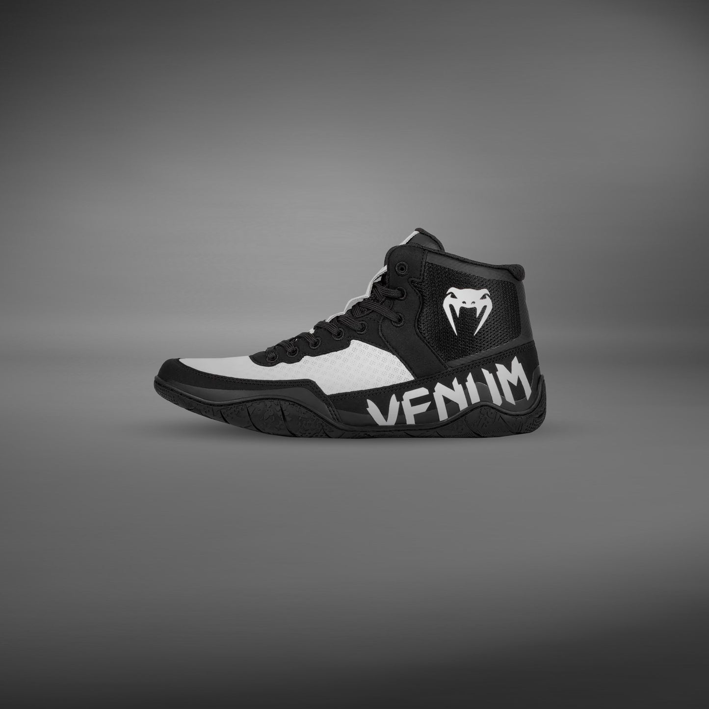 Venum Elite Wrestling Shoes - Black/White
