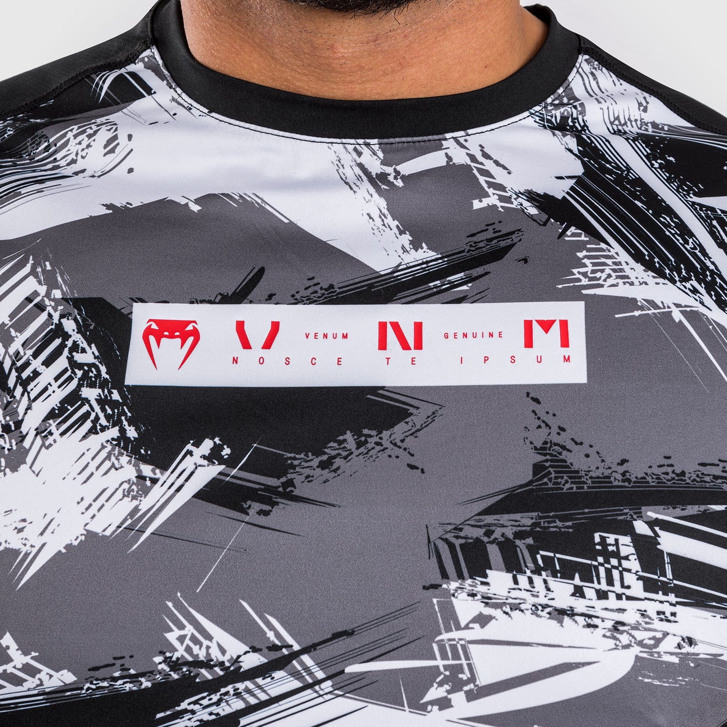 Venum Electron 3.0 Dry-Tech t-shirt - Grey/Red