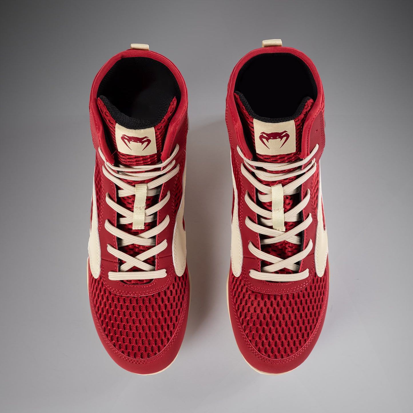 Venum Contender Boxing Shoes - Ruby Red/ Ivory