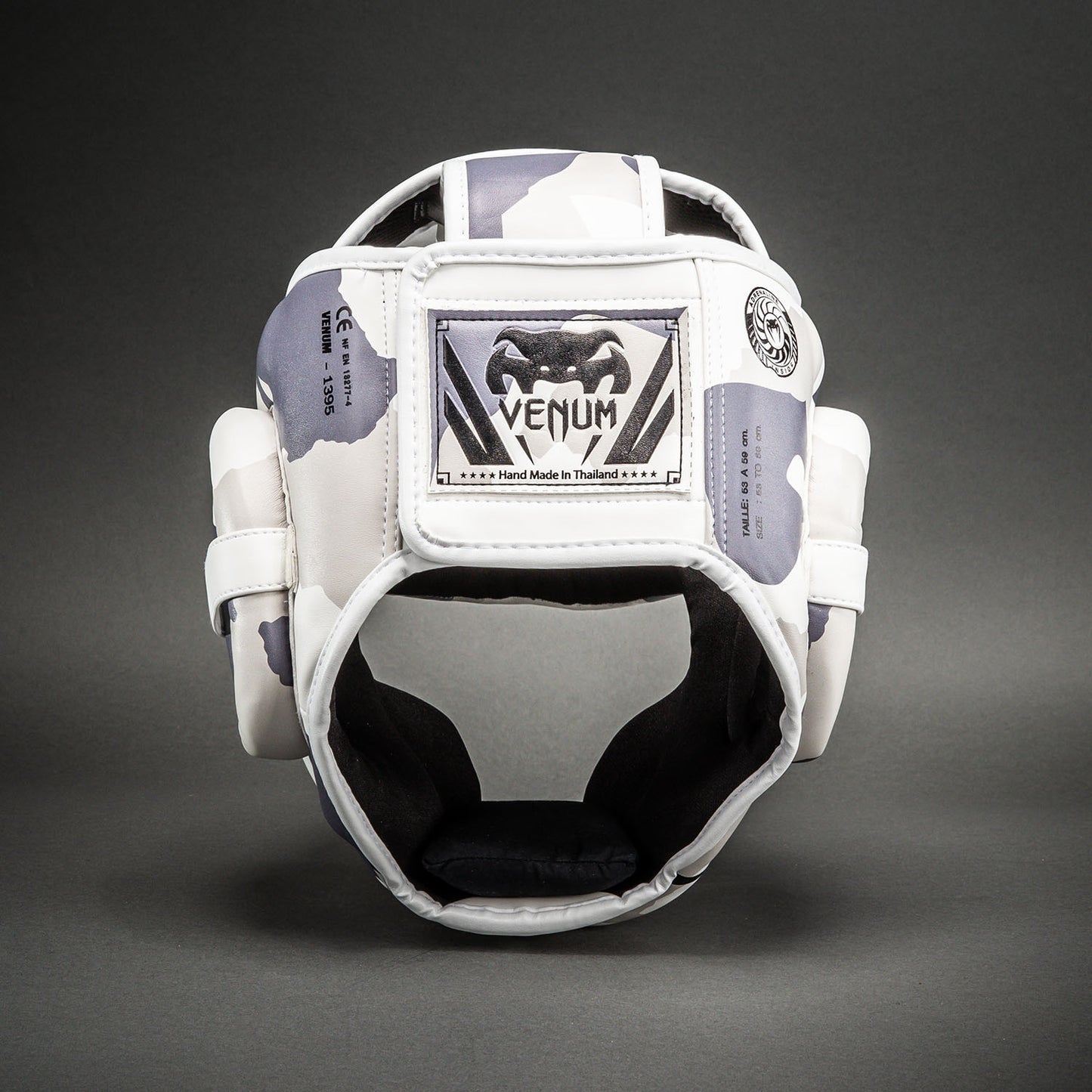 Venum Elite Camo Headgear - White/Light Grey