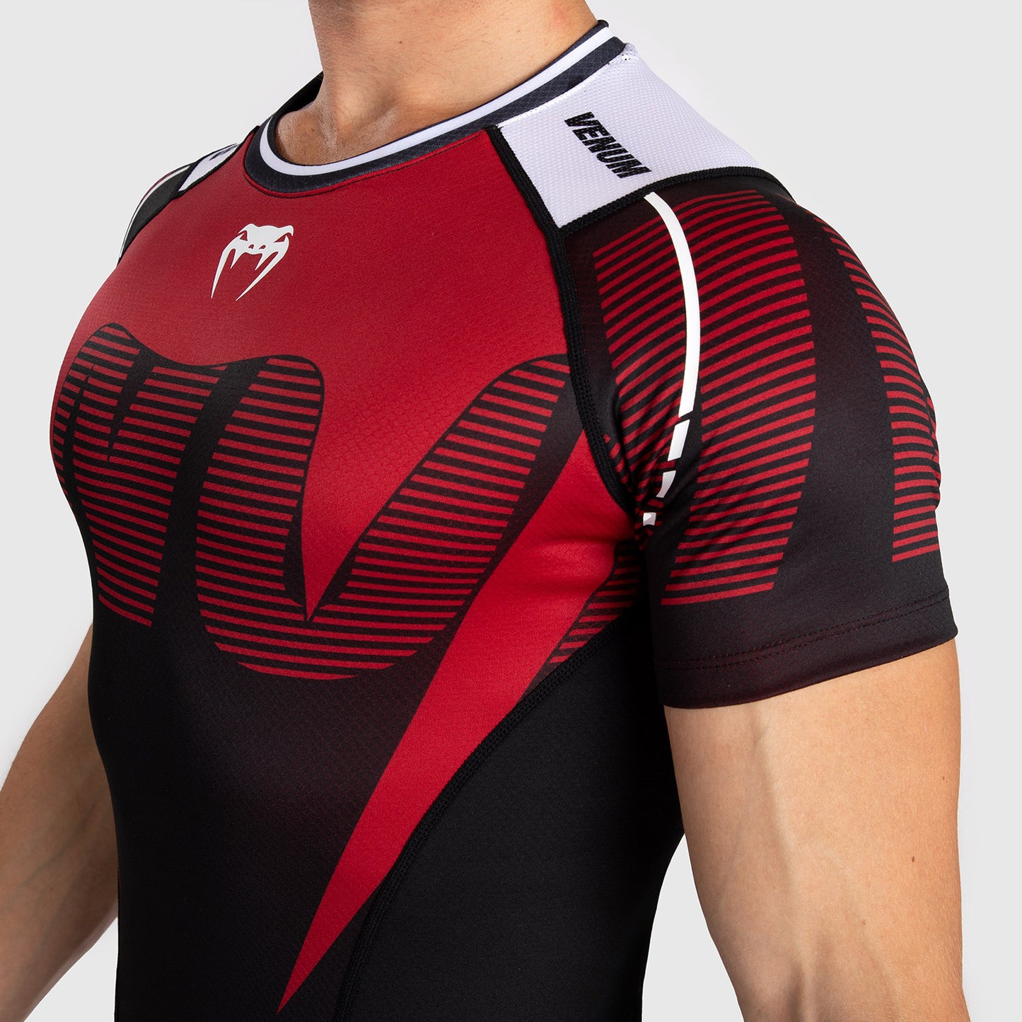 Venum Adrenaline Men's Short Sleeve Rashguard - Red
