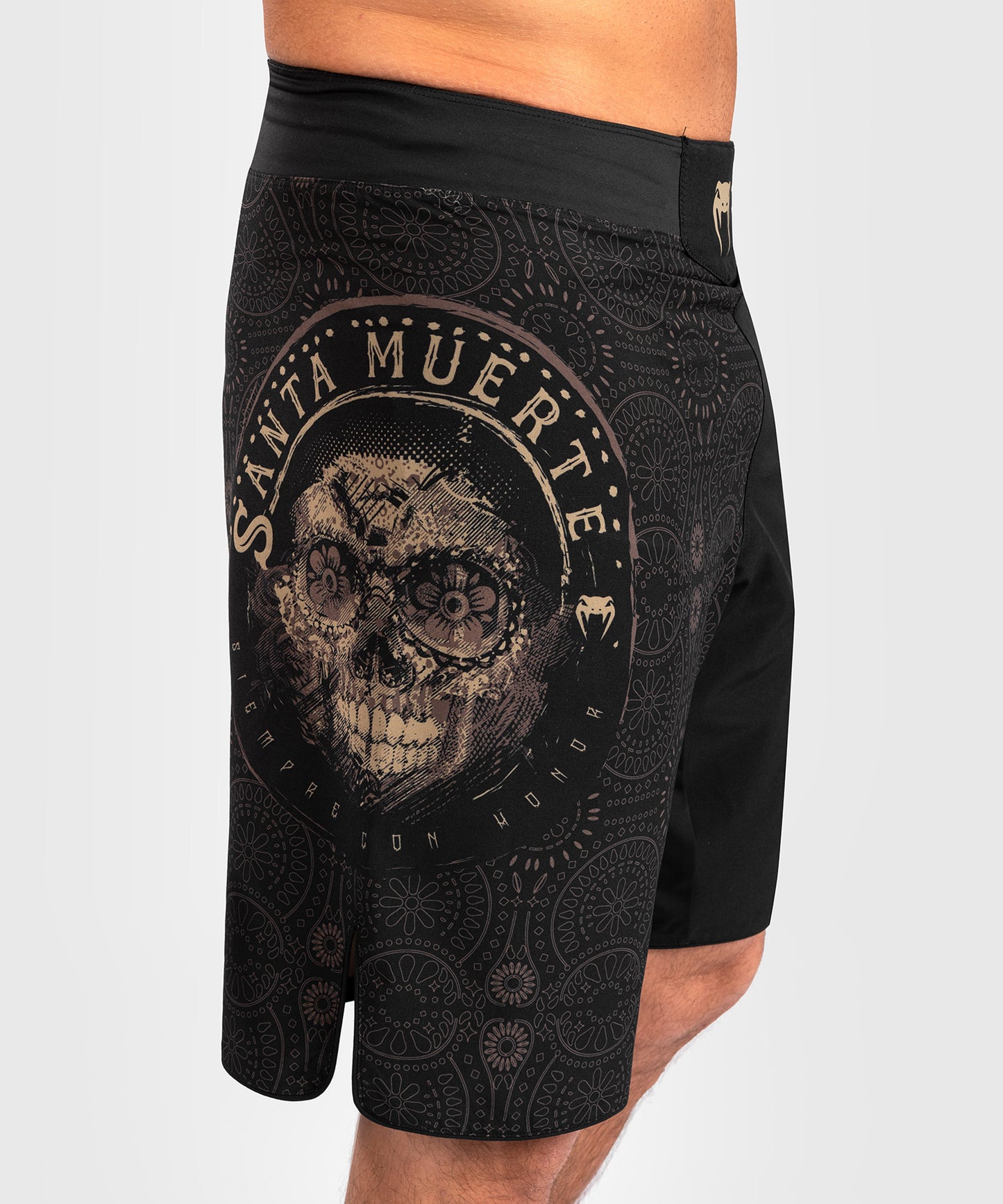 Venum Santa Muerte Dark Side - Fightshorts - Black/Brown