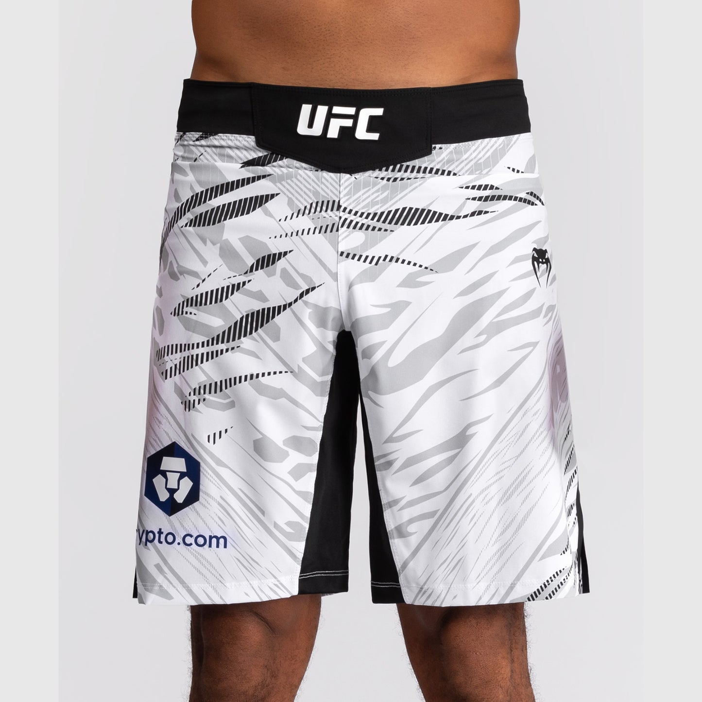 UFC Fusion by Venum Personalized Authentic Fight Night Men's Fight Short - Long Fit - White