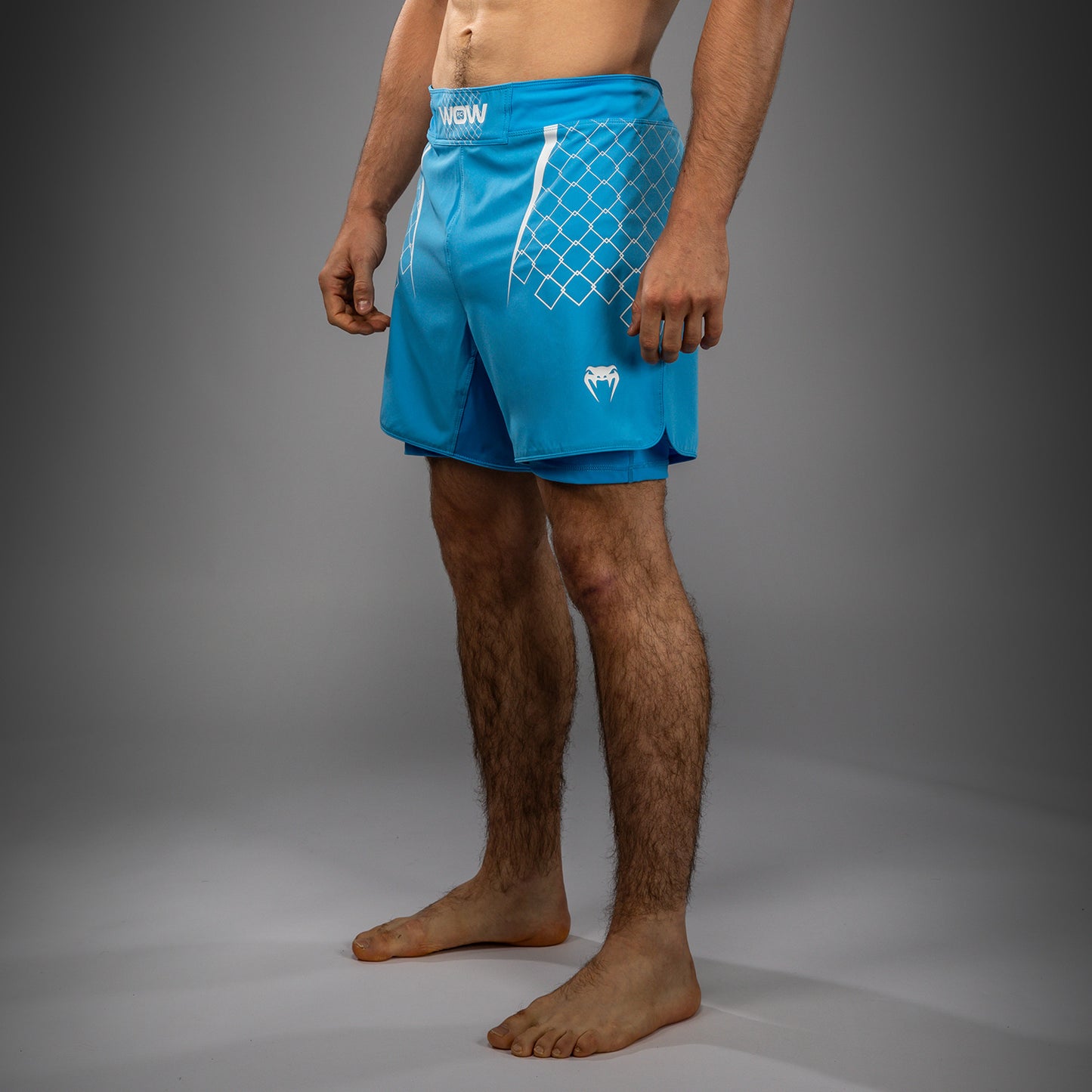 Venum x WOW FC Men’s Fight Shorts - Pacific Blue