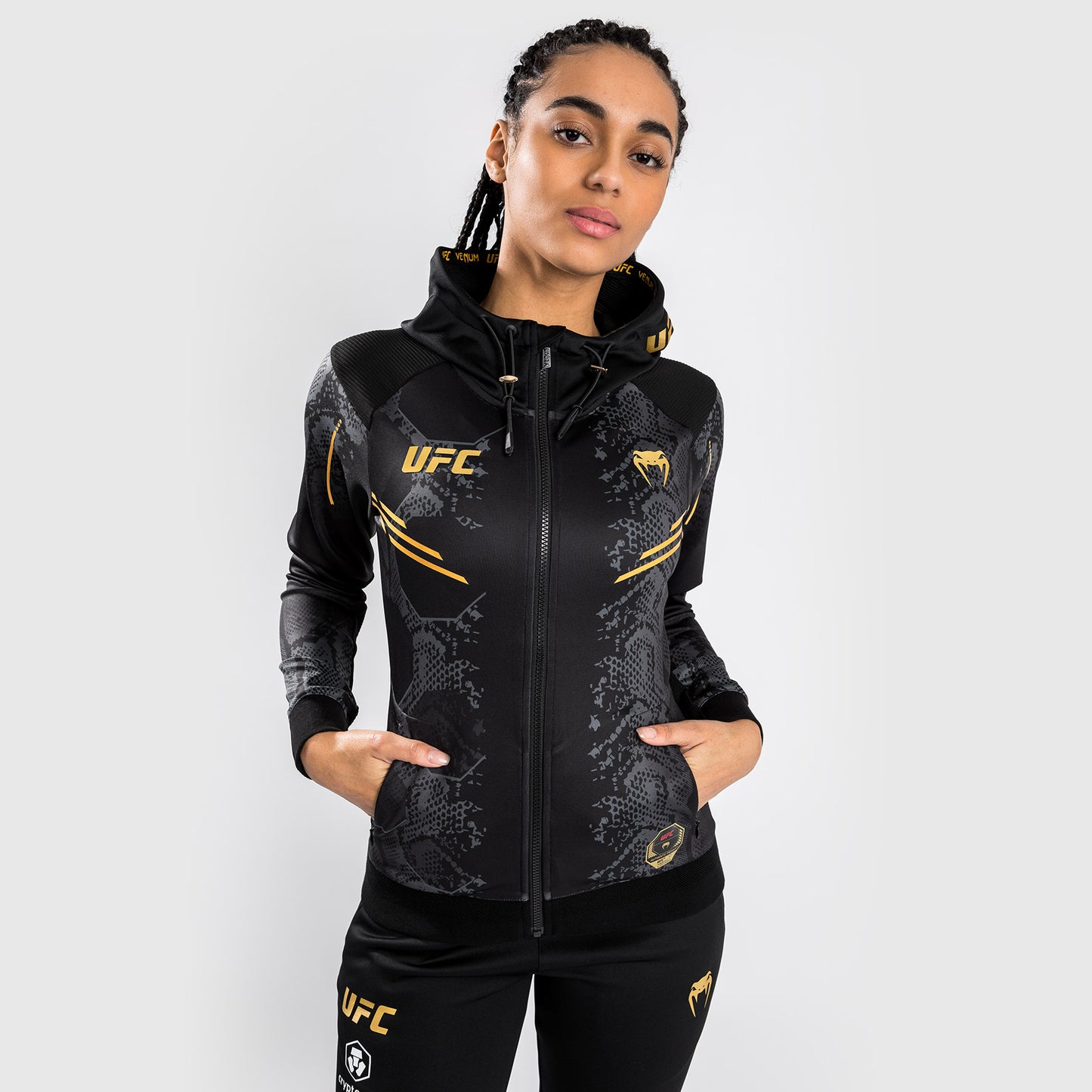 UFC Adrenaline by Venum Personalized Authentic Fight Night  Women’s Walkout Hoodie - Champion