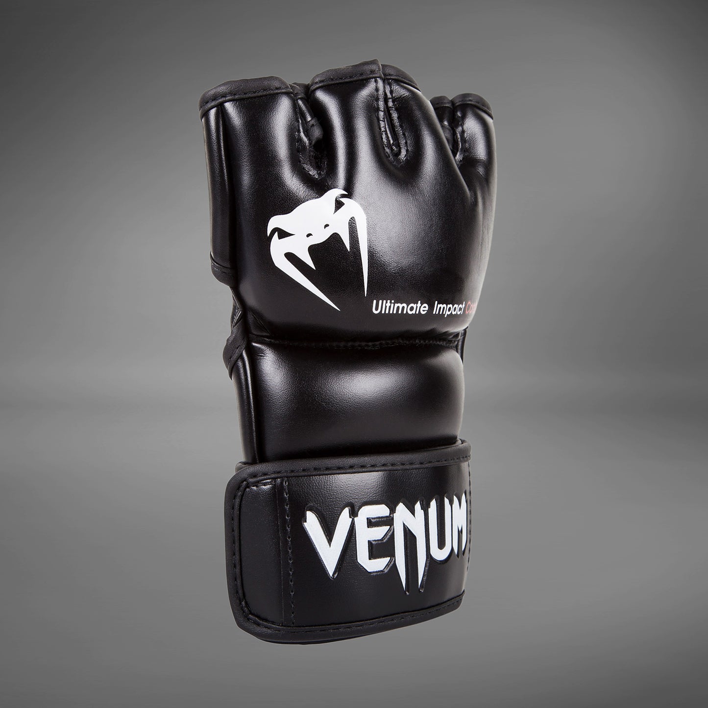 Venum Impact MMA Gloves - Skintex Leather - Black